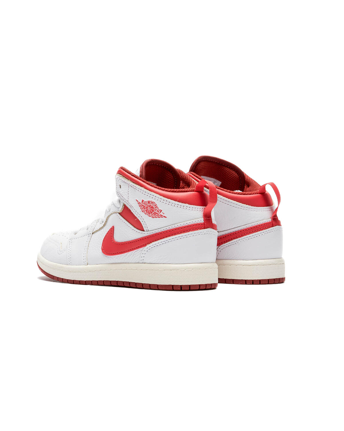 Air Jordan 1 Mid SE 'White/Lobster/Dune Red' (PS) - Image 10
