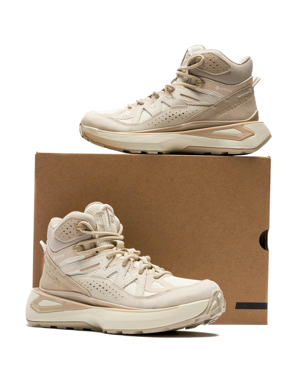 Salomon Advanced Odyssey ELMT Mid Gore-Tex Vanilla Ice / Almond Milk - Feather Grey - Image 6