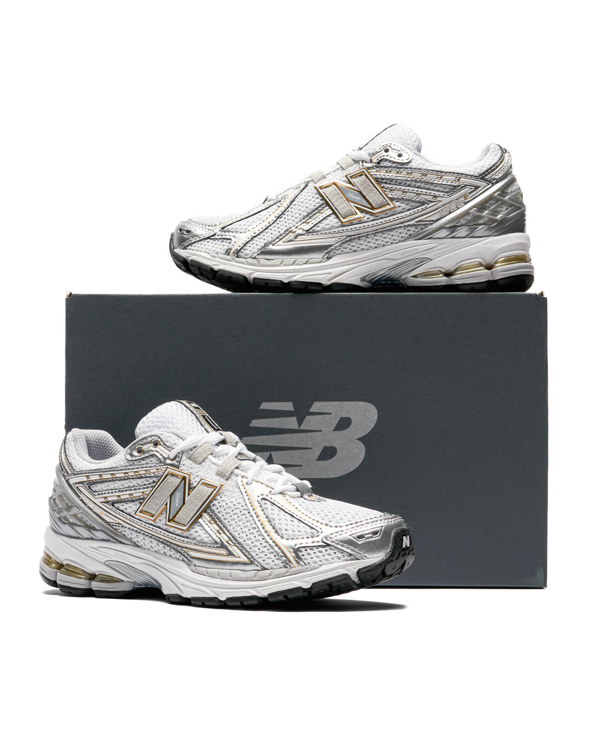 New Balance 1906R White / Rain Cloud - Silver Metallic - Image 6