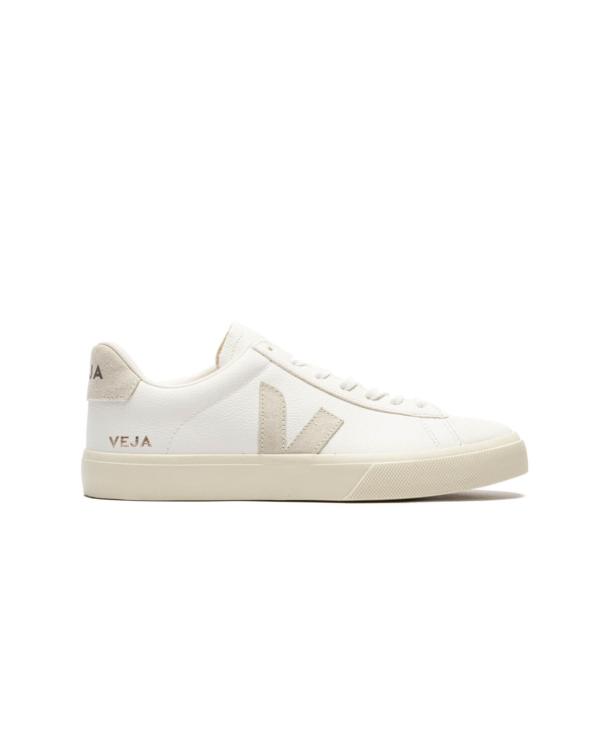 Veja Campo Extra White Natural Suede Sko Hvit Og Beige