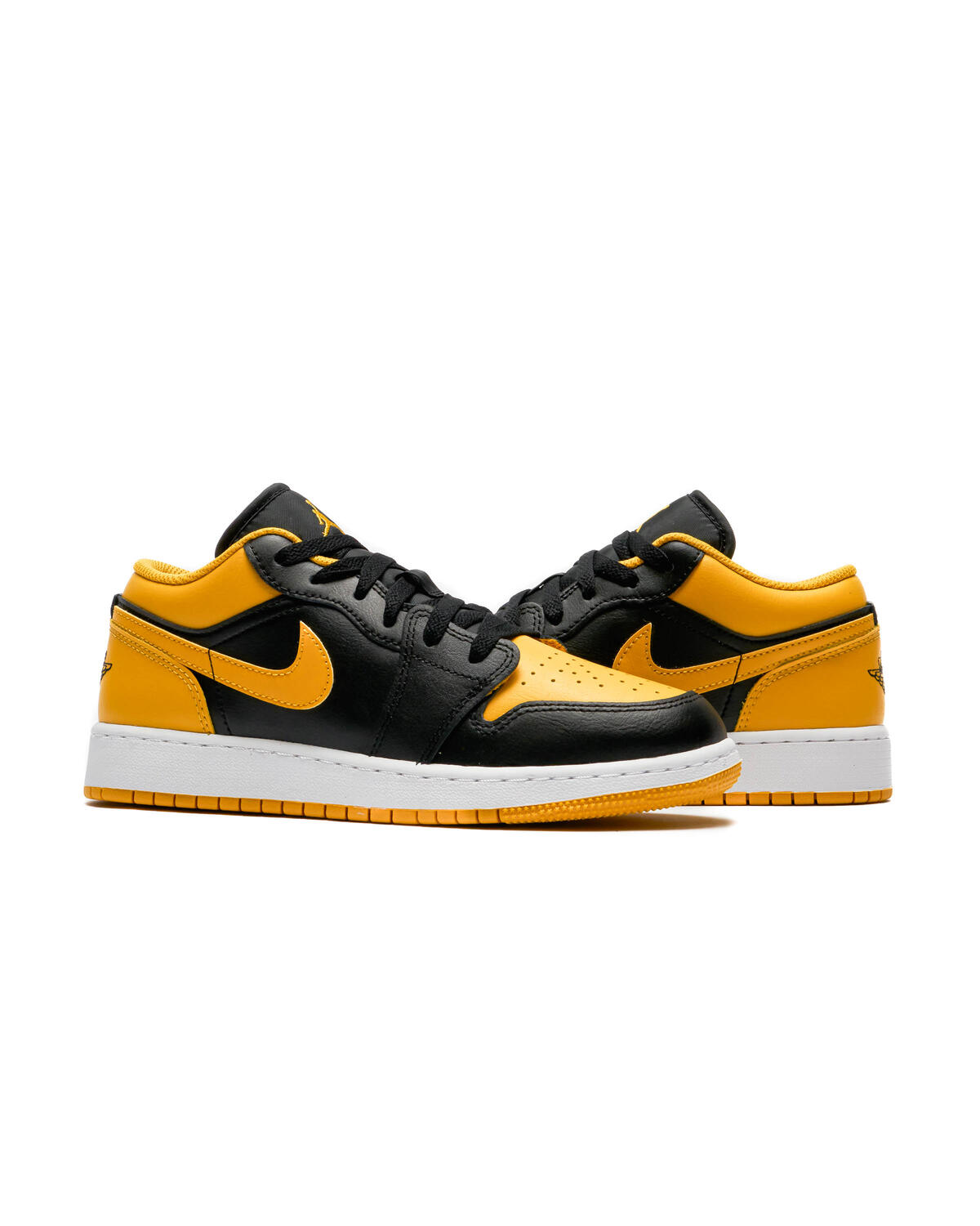 Air Jordan 1 Kids Low Black / Yellow Ochre / White (GS) - Image 5