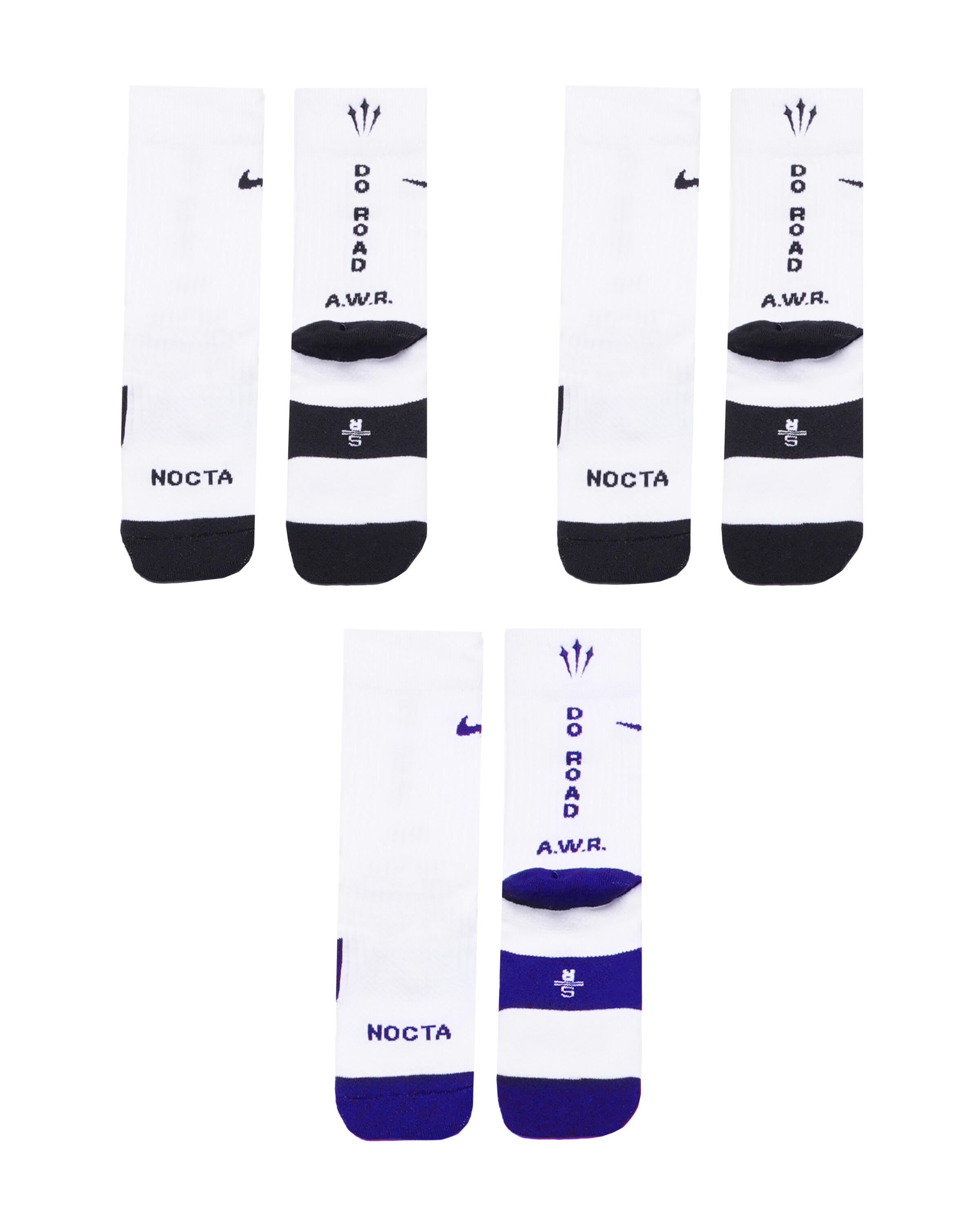 Nike x Nocta SNEAKER SOX CREW 3PR 160 RACING