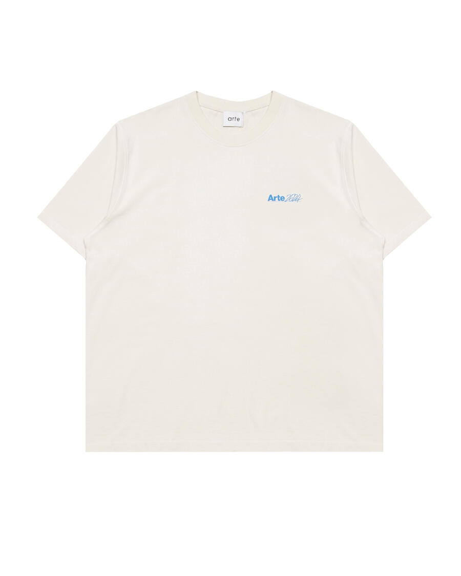 Arte Antwerp Teo Back SS24 T-shirt | SS24-023T-CRM | AFEW STORE