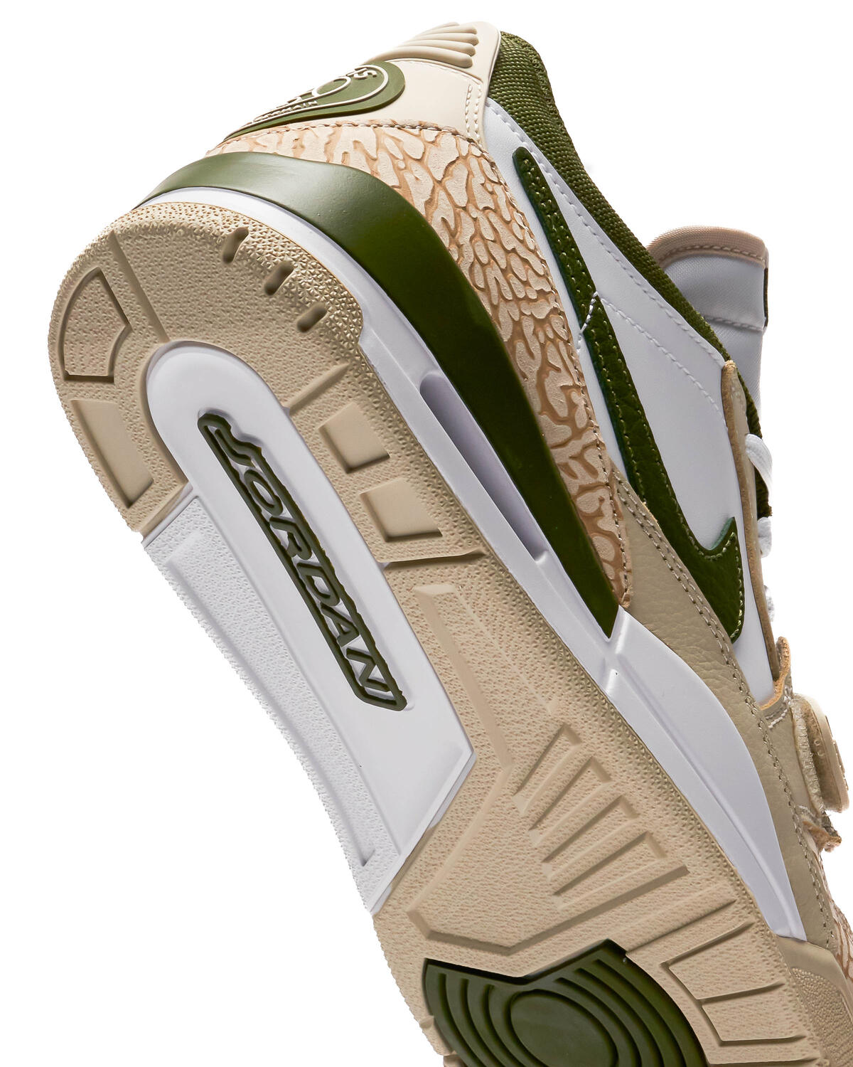Air Jordan Legacy 312 Low PSG Mens Lifestyle Shoes (Sanddrift/White/Rough Green/Hemp) - Image 17