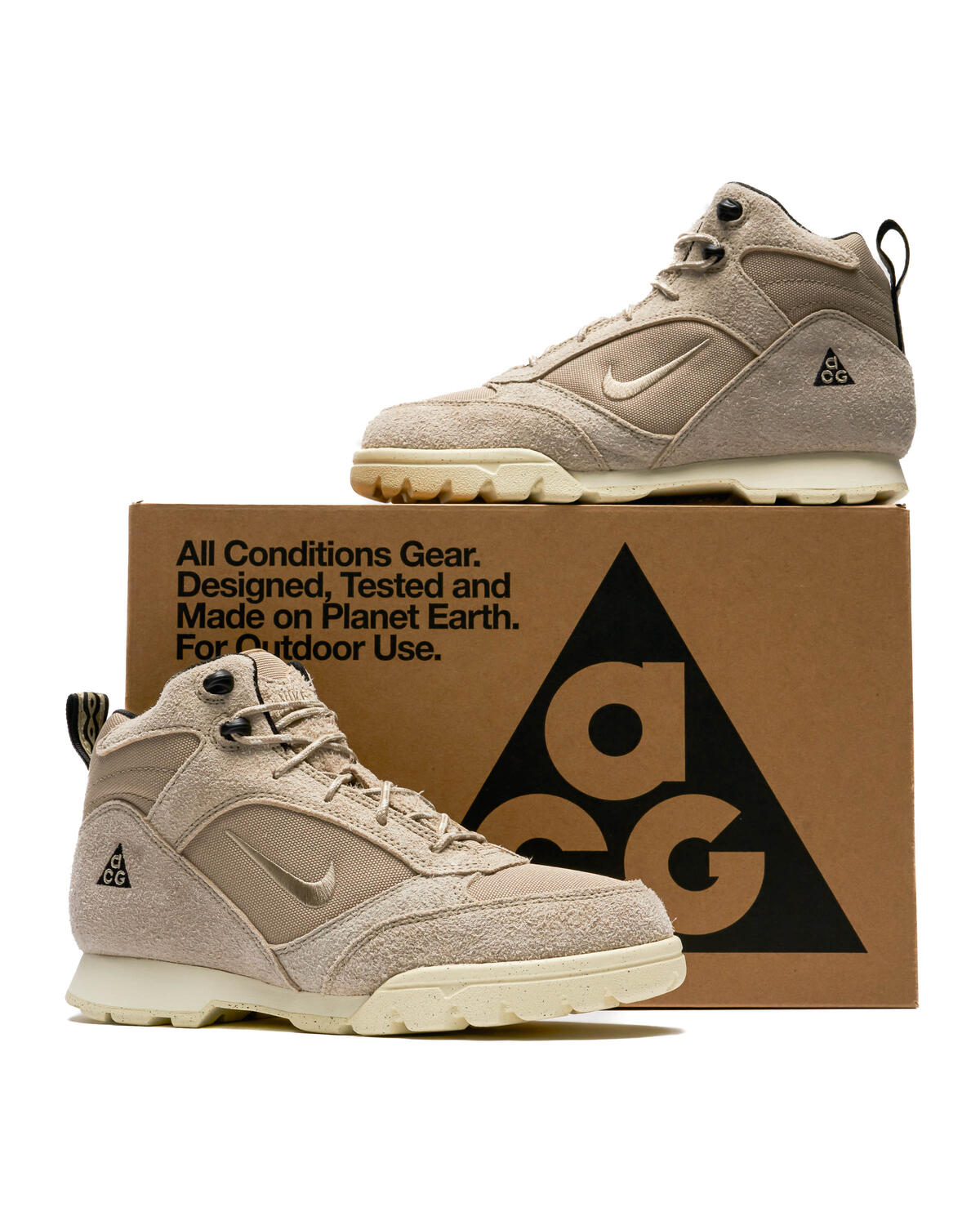 Nike ACG Torre Mid Waterproof Shoes - Khaki / Khaki - Coconut Milk - Black - Image 12
