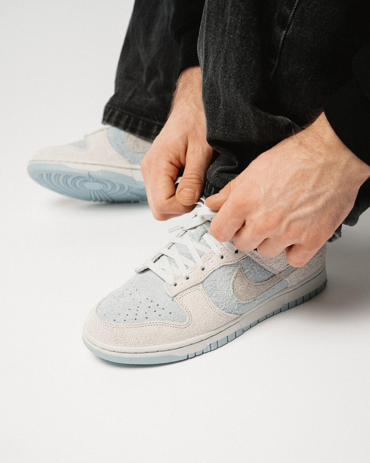Nike Dunk Low Photon Dust/Light Smoke Grey/Light Armory Blue (Women's) - Image 23
