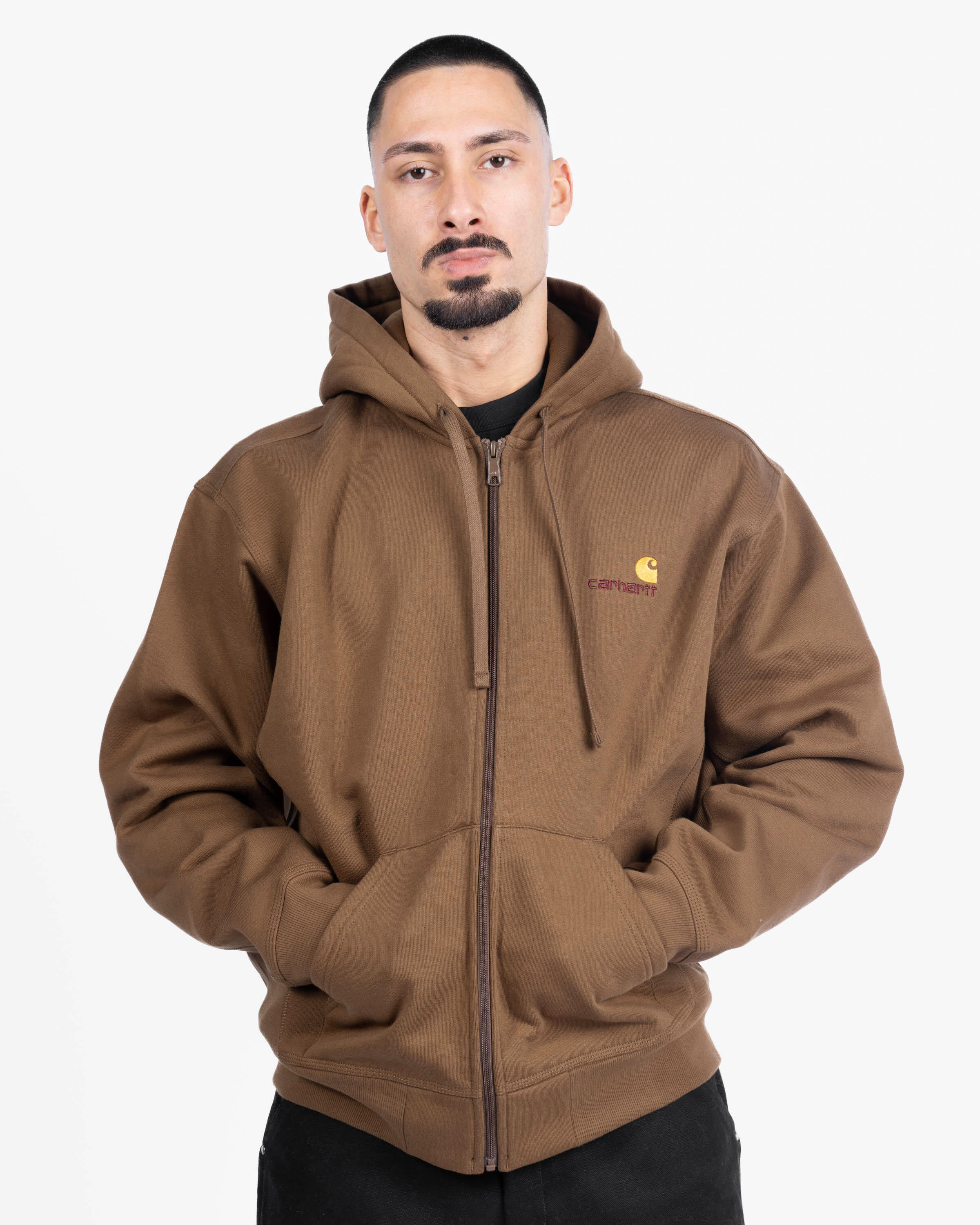 Carhartt WIP Hooded American Script Jacket | I033063.1ZDXX | AFEW 