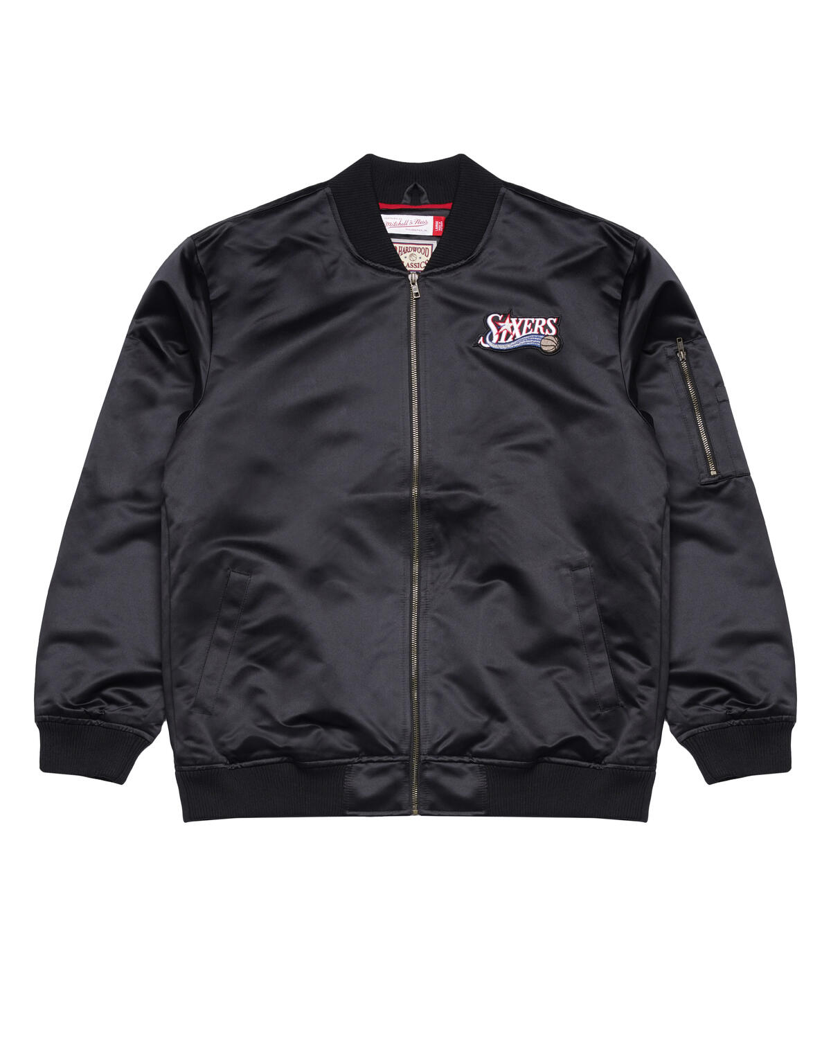 Mitchell & Ness NBA Lightweight Satin Bomber - Philadelphia 76ERS - Image 2