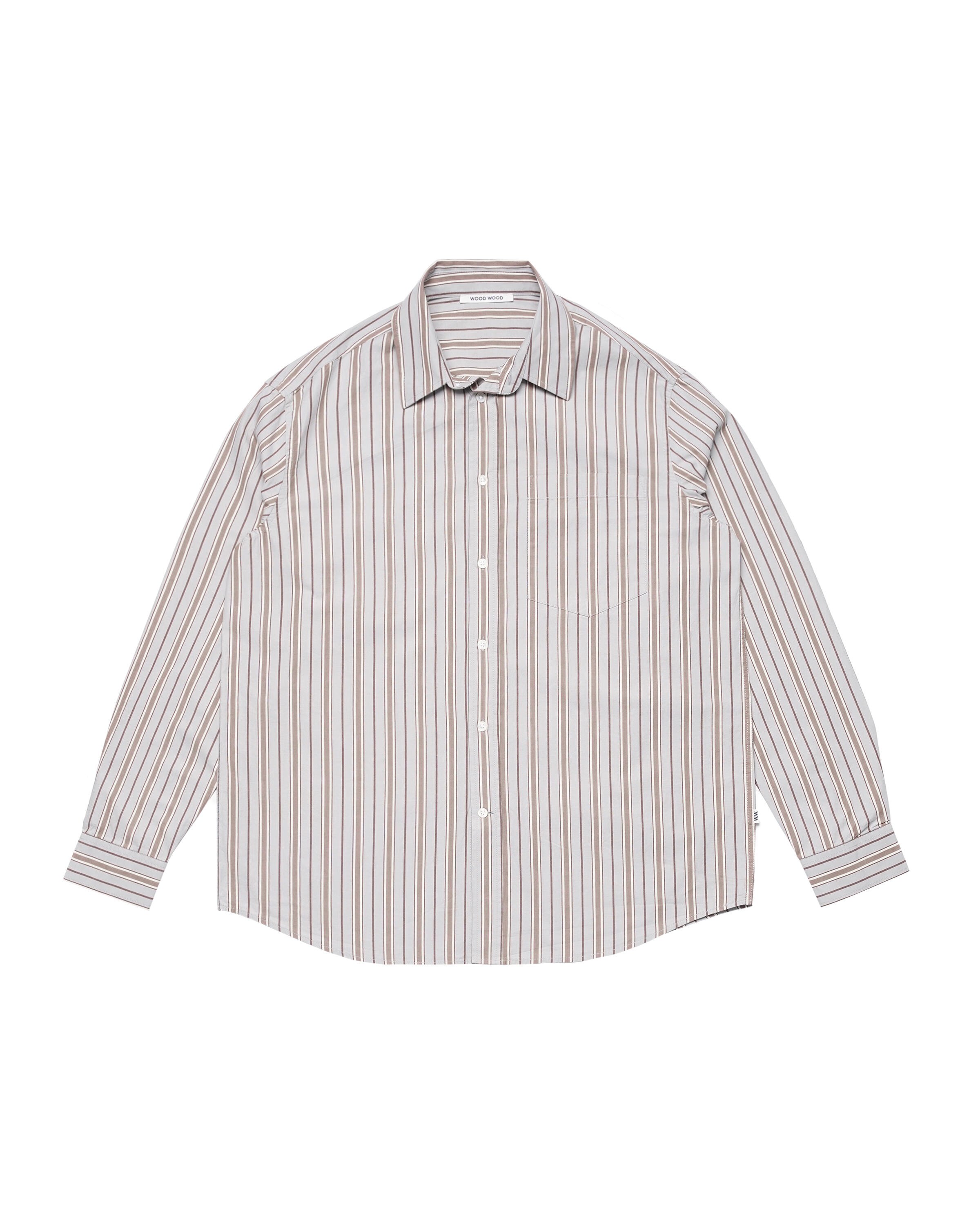 Wood Wood Aster Fun Pinstripe Shirt