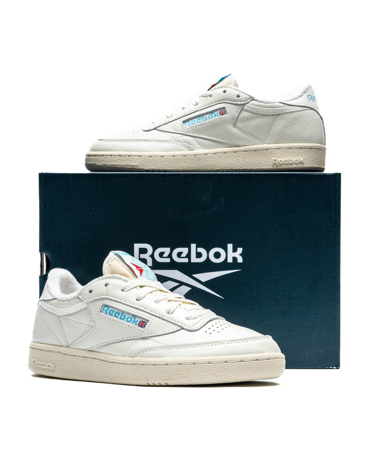 Reebok Club C 85 Vintage Creme / Blau (Women's) - Image 6