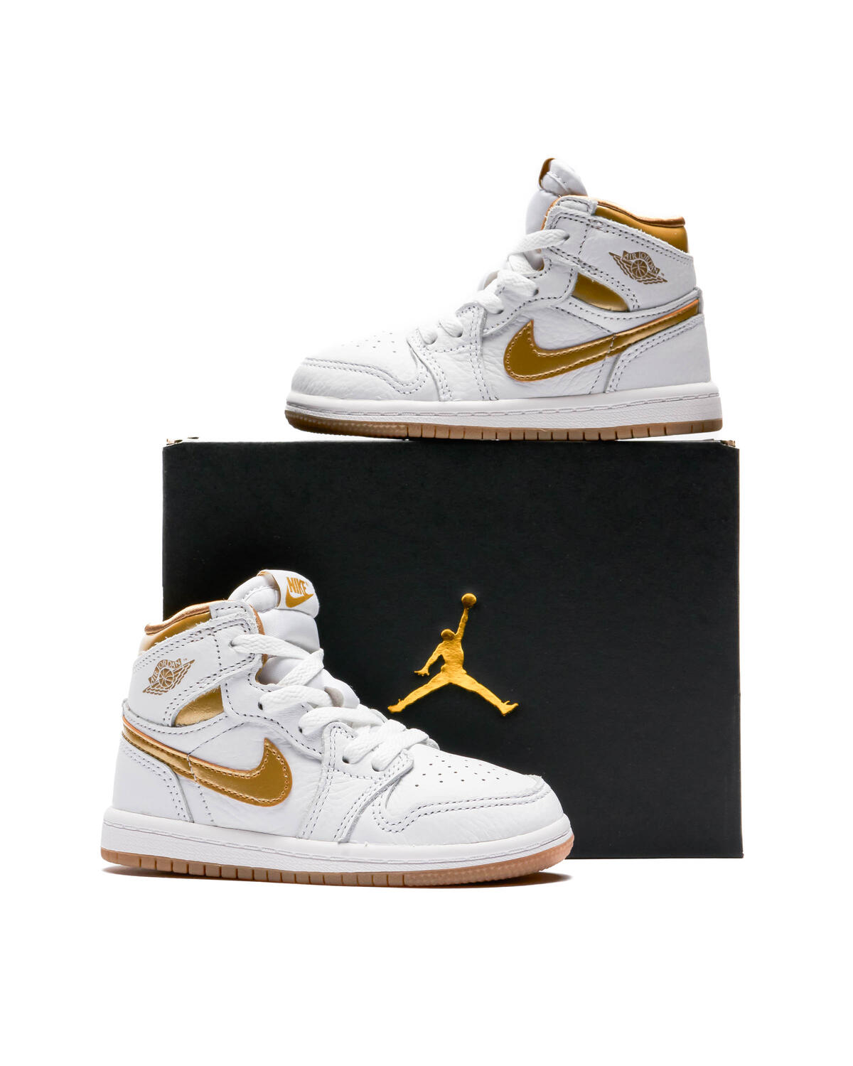 Air Jordan 1 Retro High OG White and Gold (TD) - Image 12