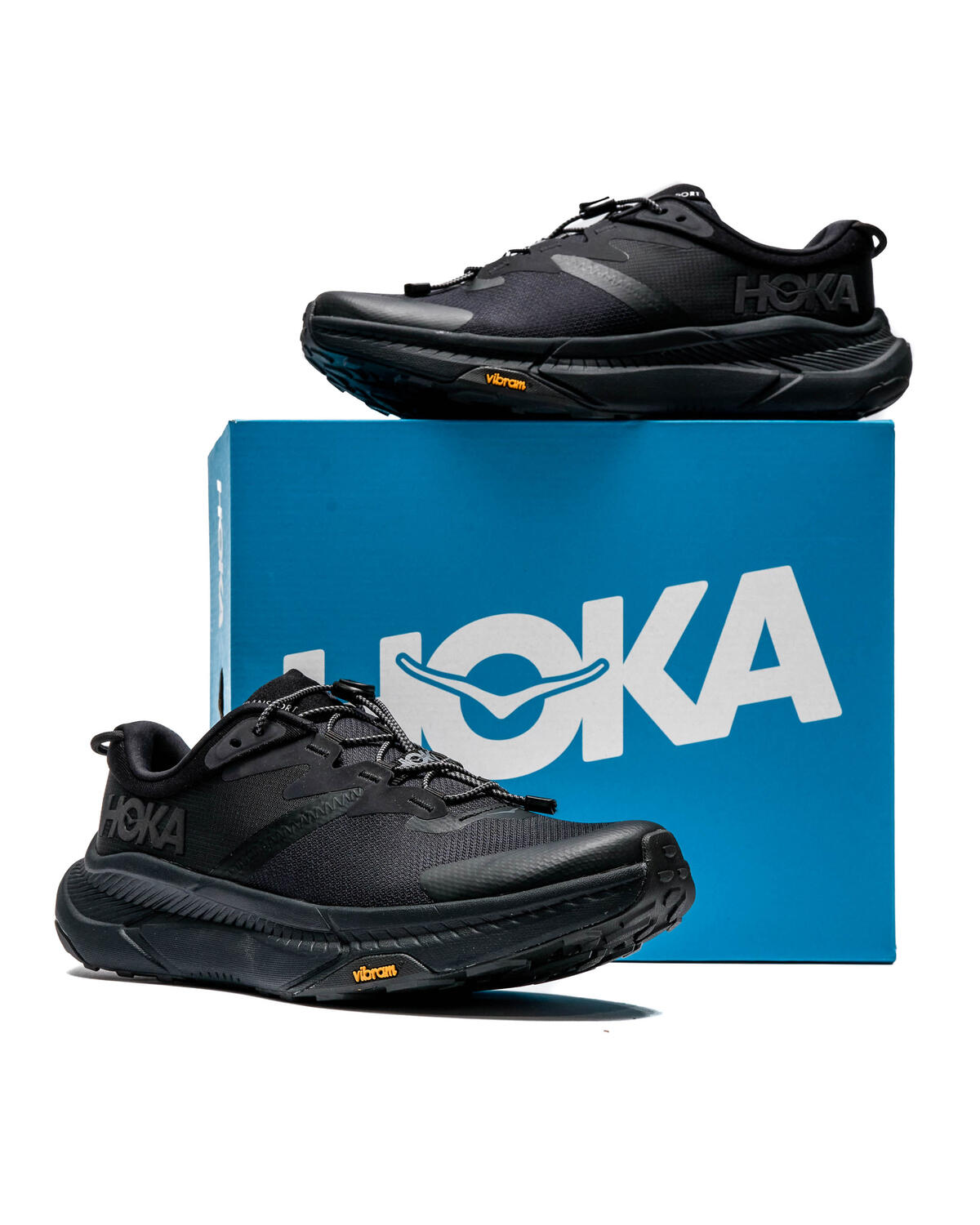 Hoka One One Mens Transport 1123153 BBLC Black Running Shoes Sneakers Size 12 D Men main image 3