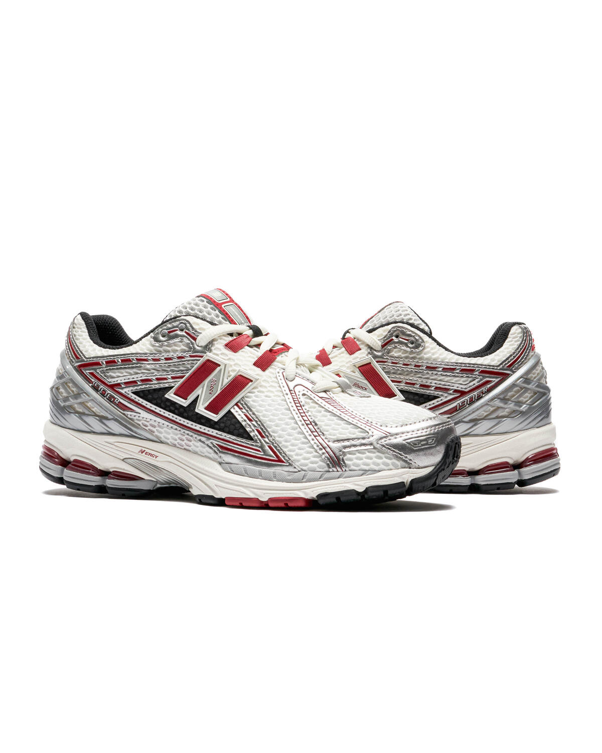 New Balance 1906R in Silver Metallic + Crimson (GS) - Image 5