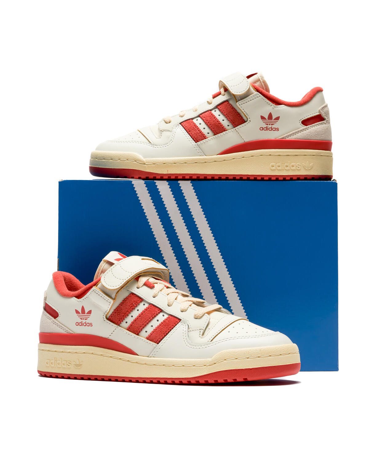 Adidas Forum 84 Low Ivory / Preloved Red - Easy Yellow - Image 6