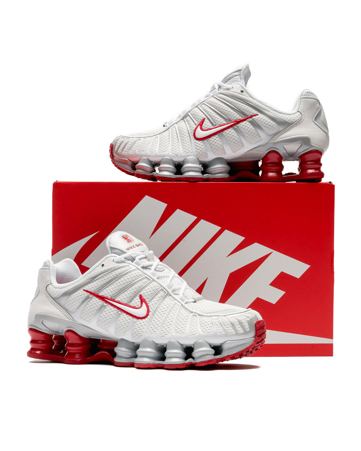 Nike Shox TL 'Platinum Tint / White - Gym Red' (Women's) - Image 17