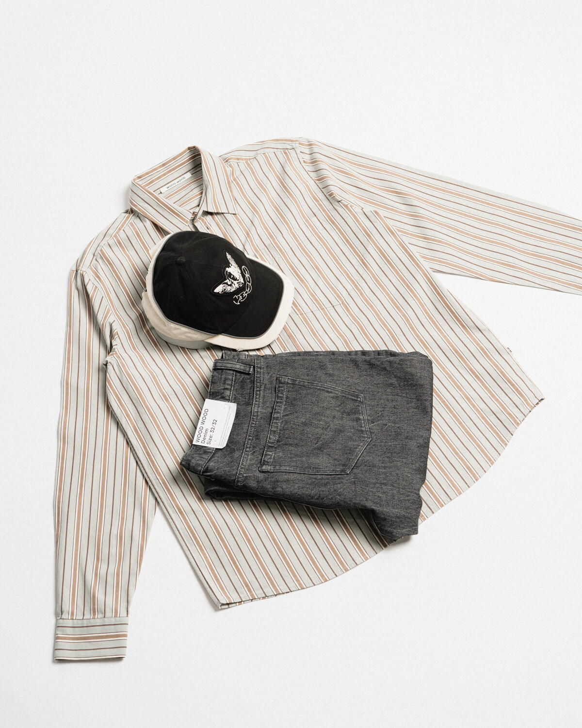 WOOD WOOD Aster Fun Pinstripe Shirt - Image 4