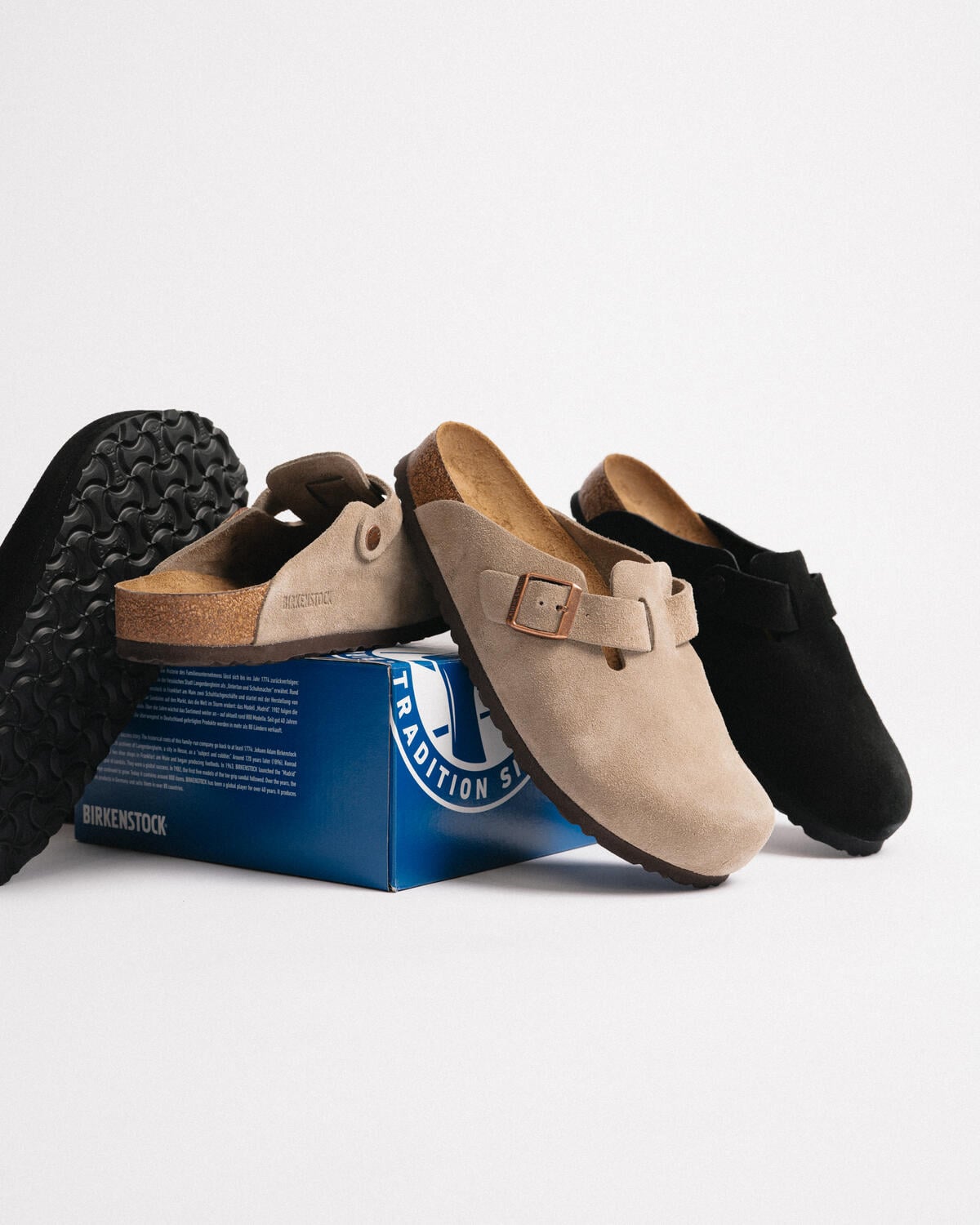 Clogs Birkenstock Deck Shoes Birkenstock Boston Black Oiled Nubuck