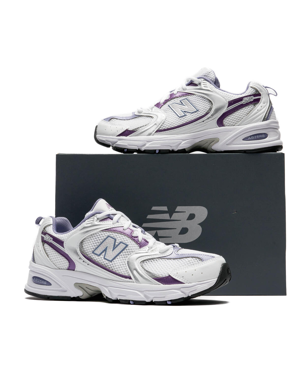 New Balance 530 White / Purple - Image 11