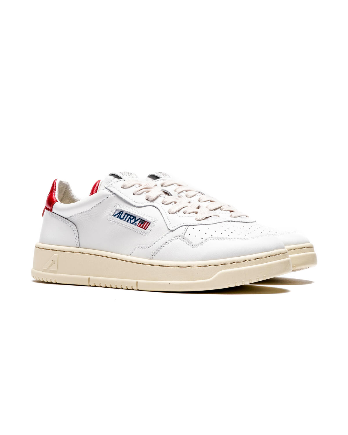 Autry Medalist Low Leat / White / Red - Image 3
