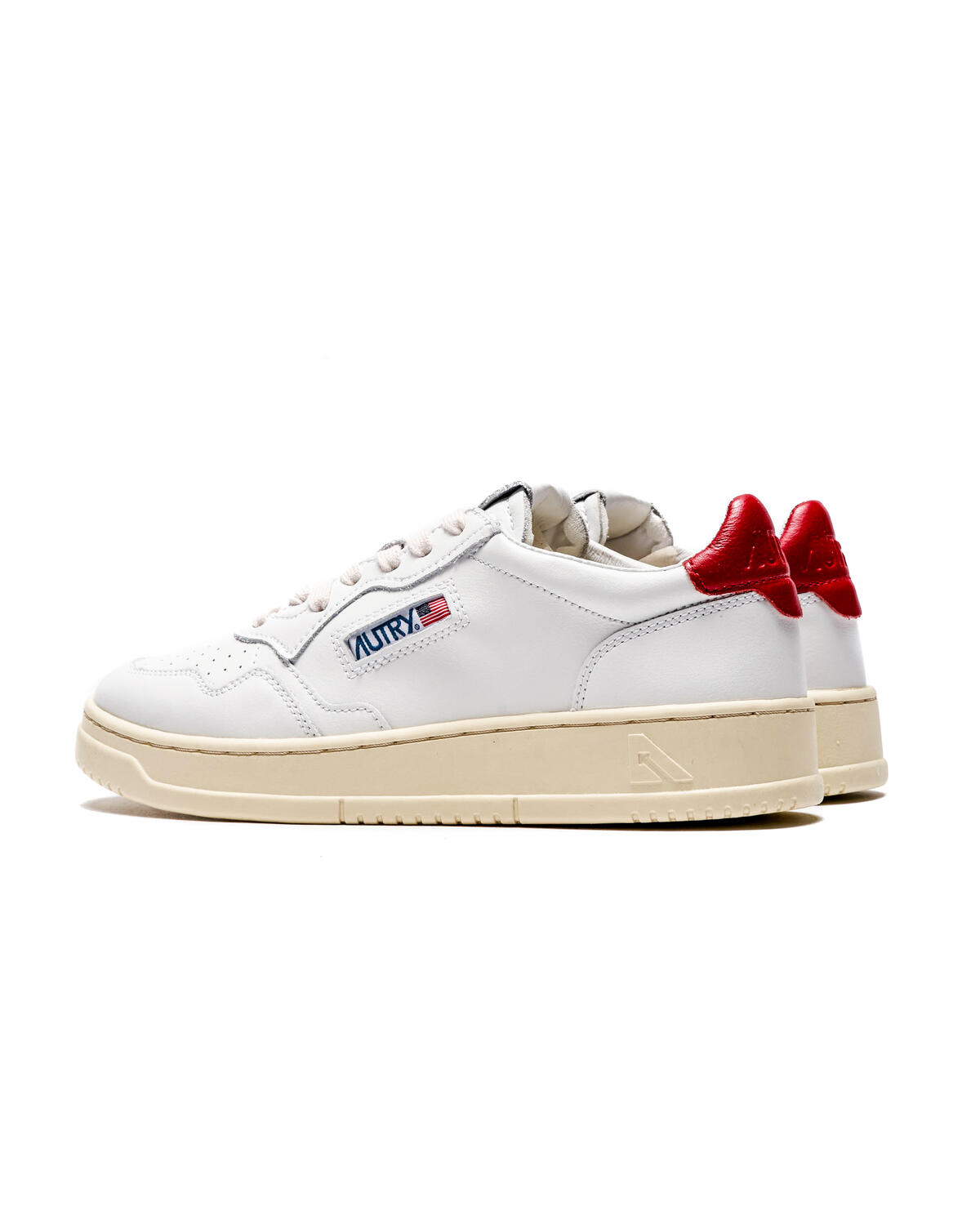 Autry Medalist Low Leat / White / Red - Image 4