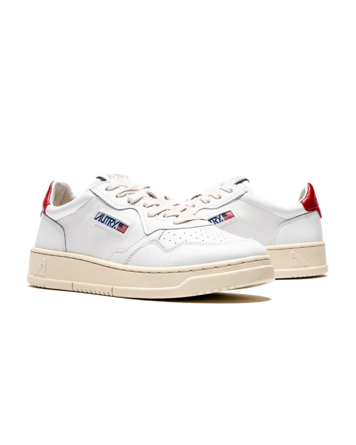 Autry Medalist Low Leat / White / Red - Image 5