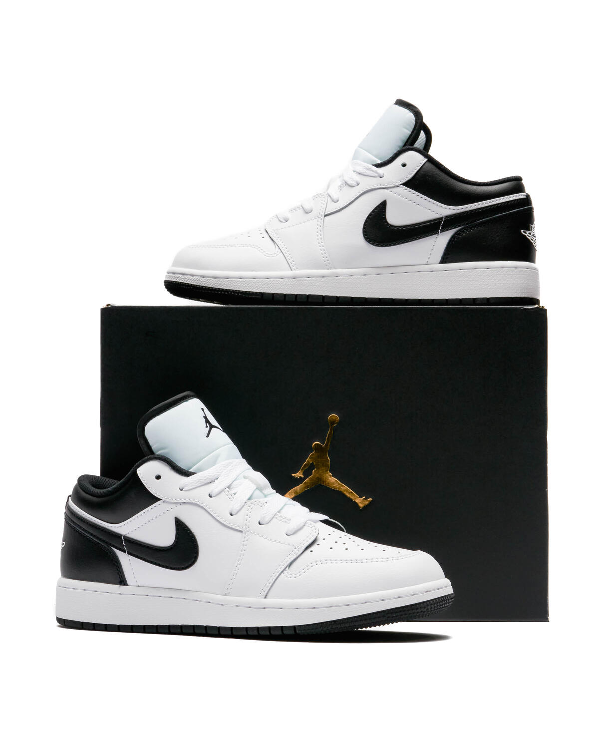 Air Jordan 1 Low White Black (GS) - Image 29