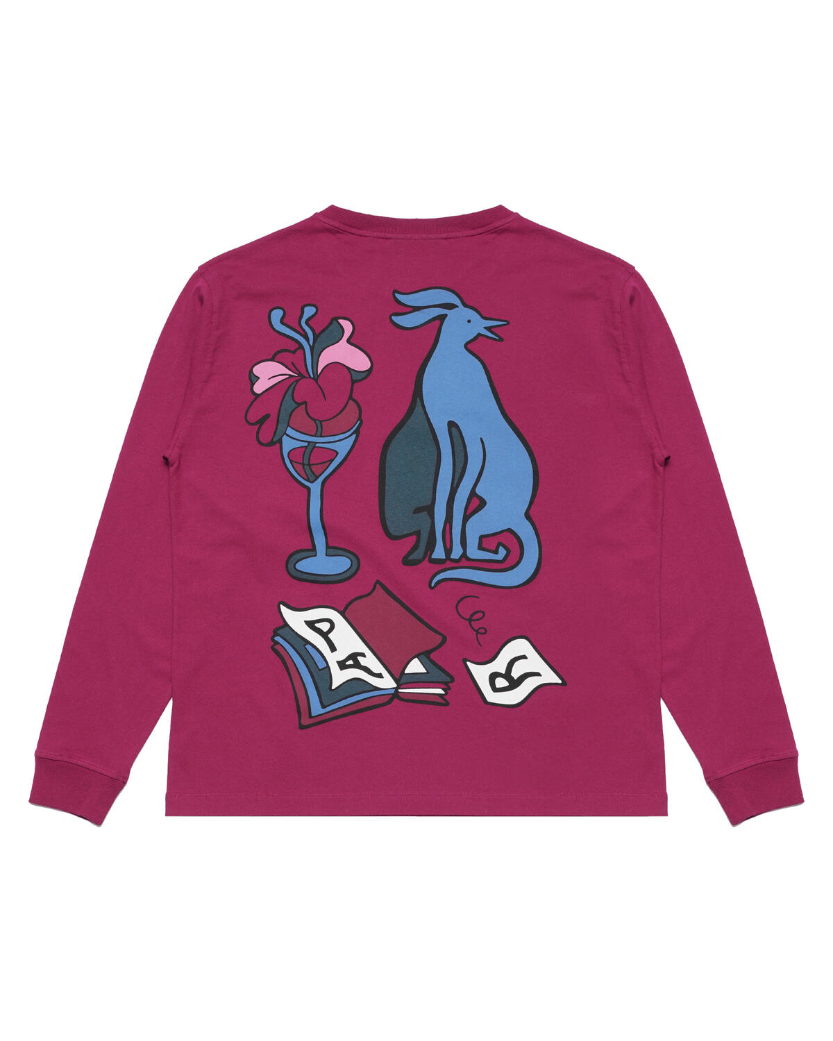 by Parra wine and books long sleeve t-shirt - Image 3