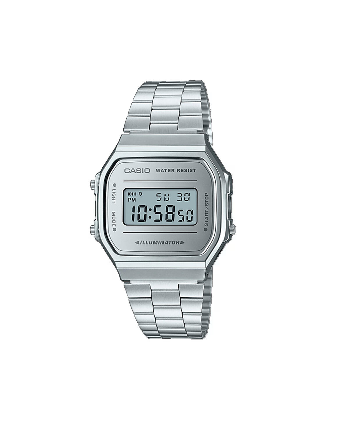 Casio Vintage Collection A168WEM-1VT Silver Black Watch