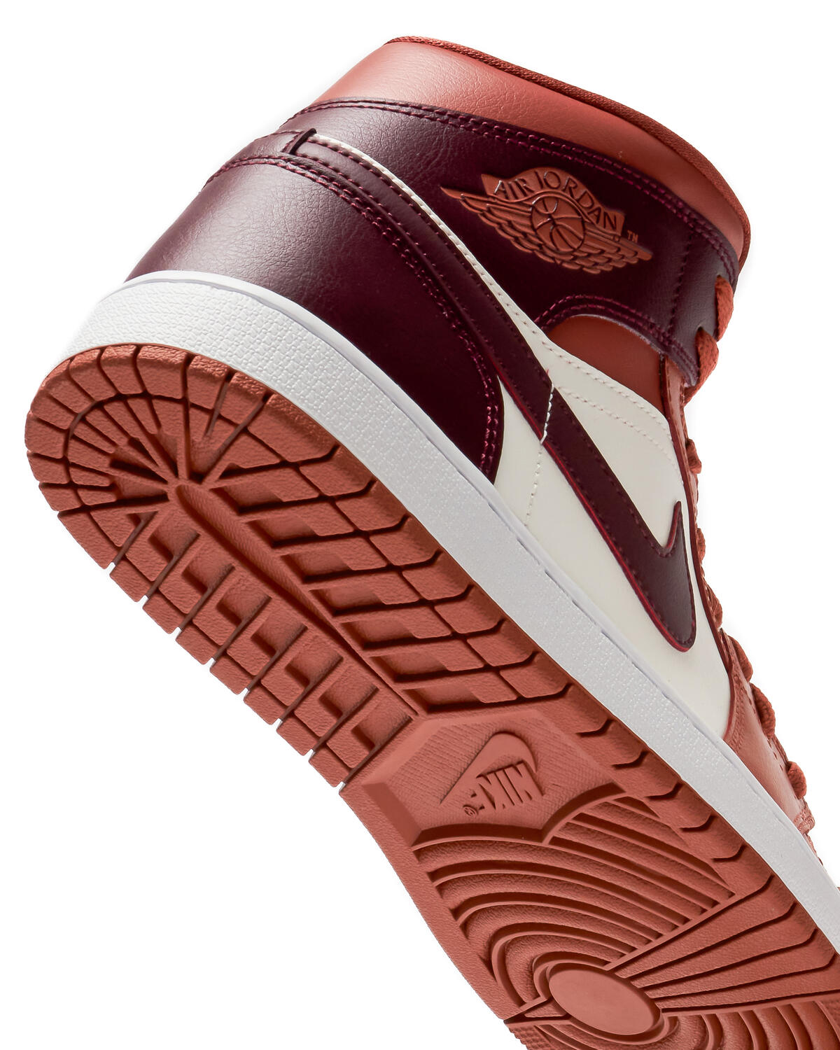 Jordan - Women - Air Jordan 1 Mid - Dusty Peach/Night Maroon - Image 17