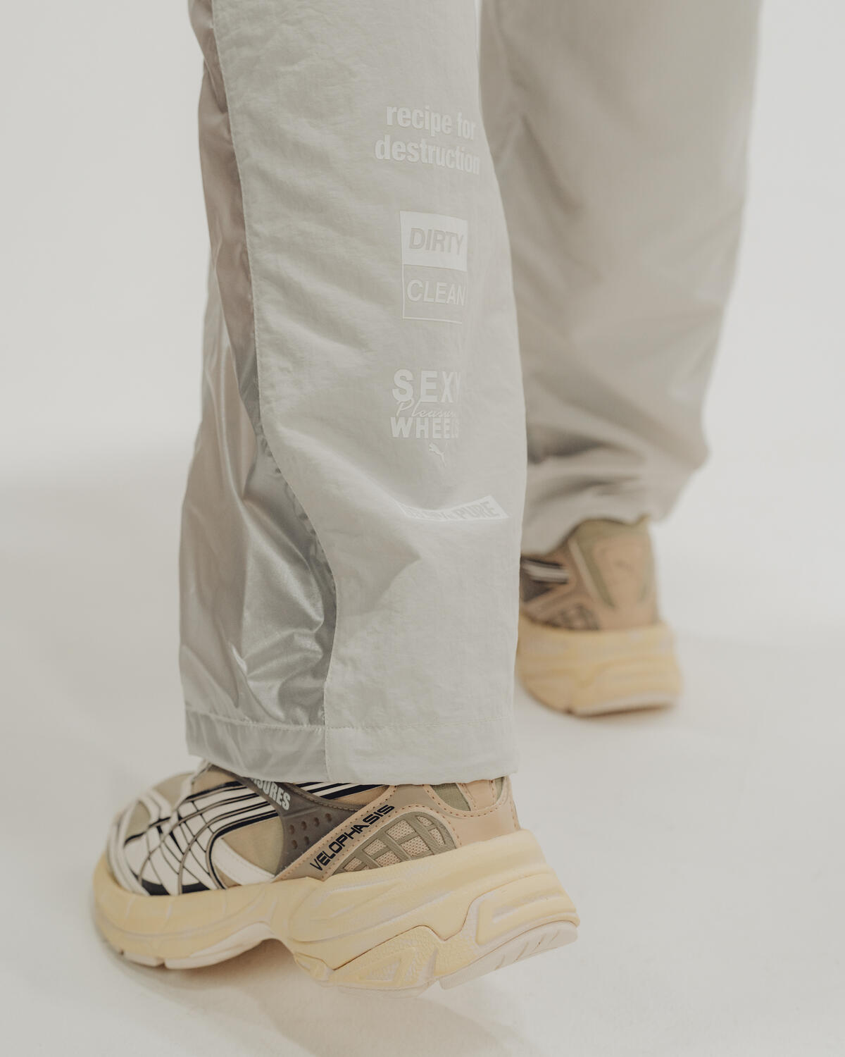 Puma x Pleasures Cellerator Track Pants - Glacial Grey - Image 14