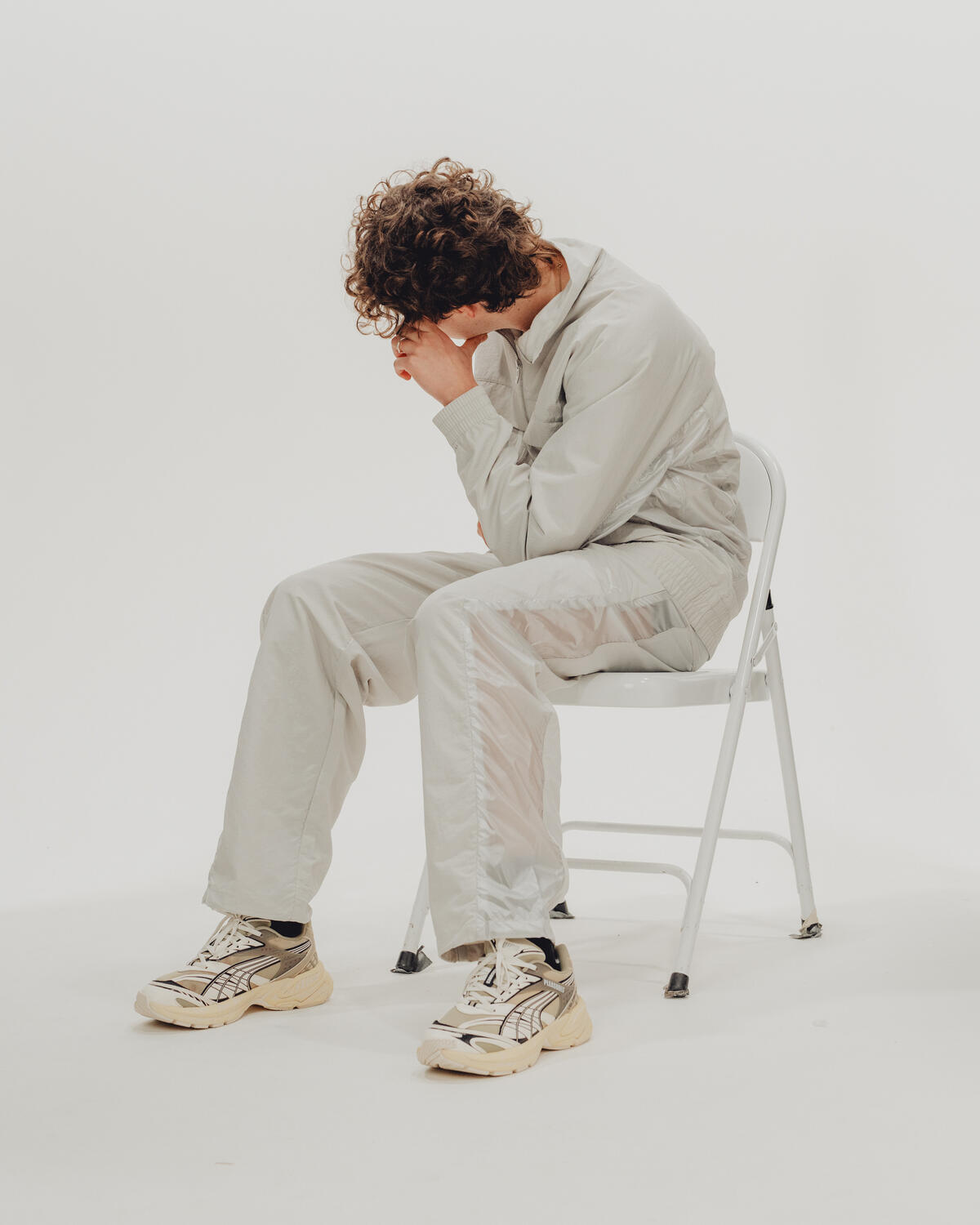 Puma x Pleasures Cellerator Track Pants - Glacial Grey - Image 12