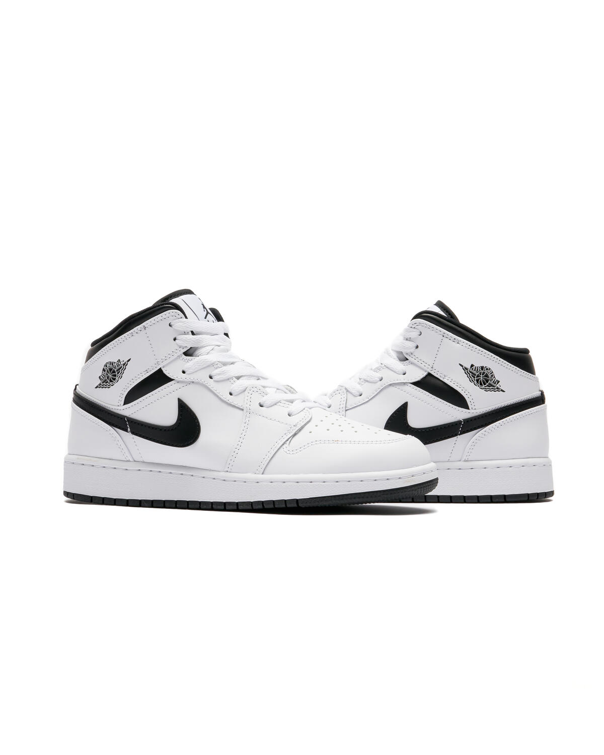 Air Jordan 1 Mid White / Black (GS) - Image 29