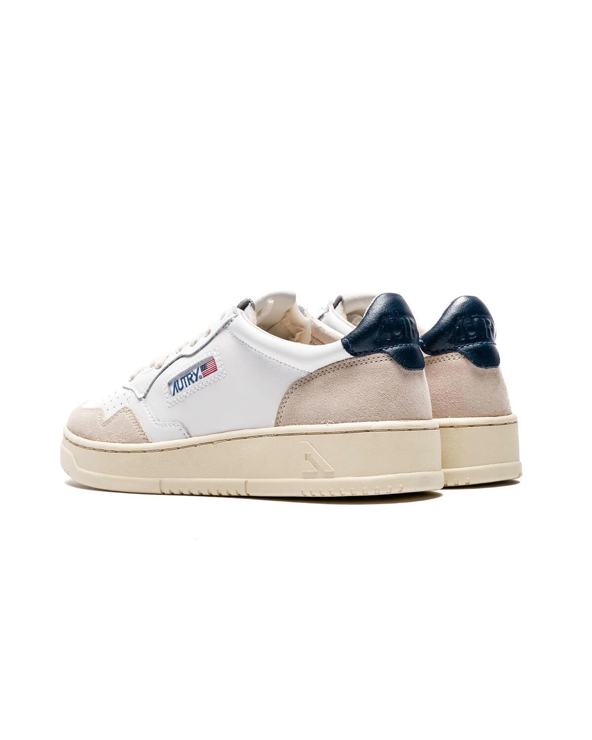 Autry Sneakers Low Leather Suede White Blue - Image 11