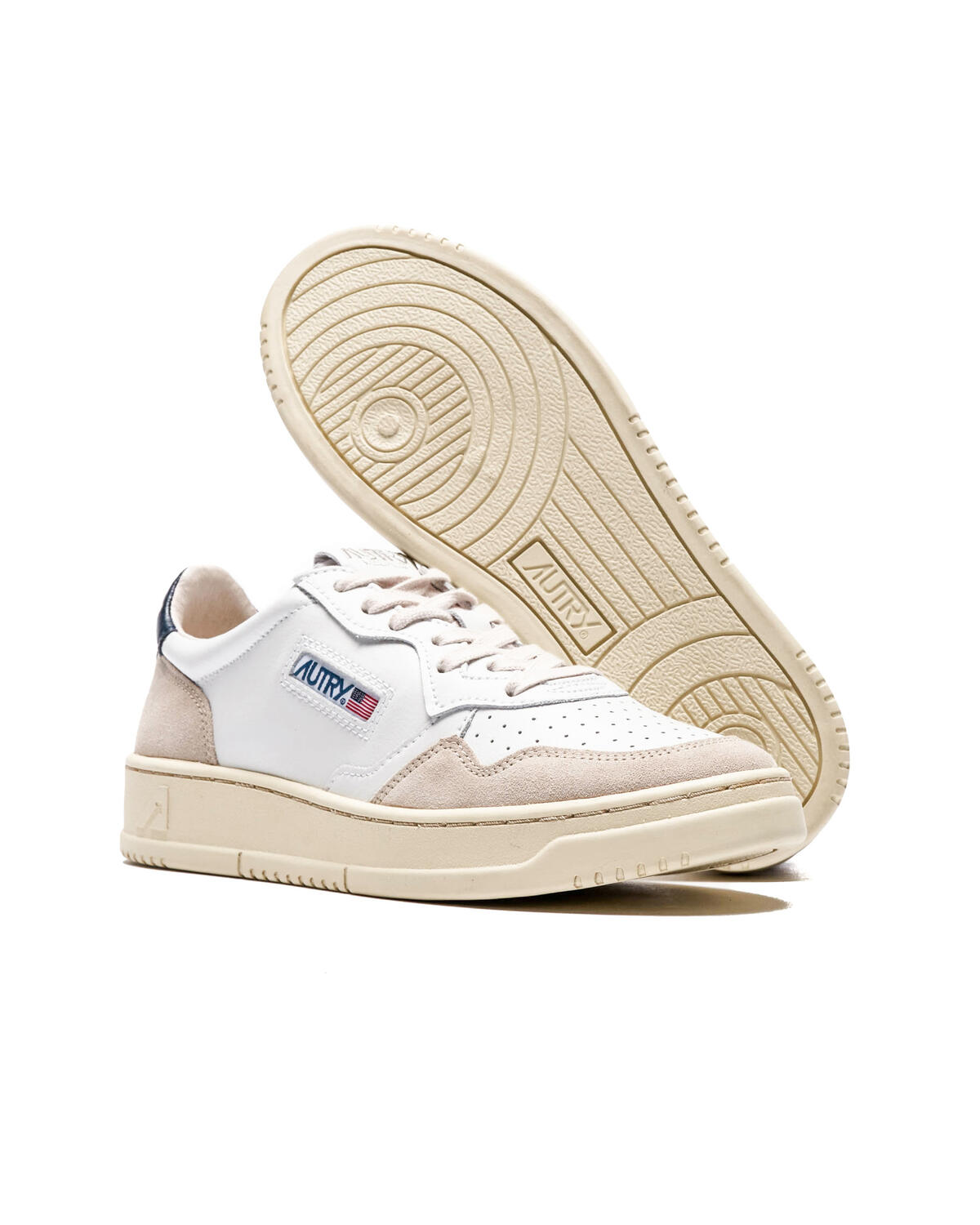 Autry Sneakers Low Leather Suede White Blue - Image 17