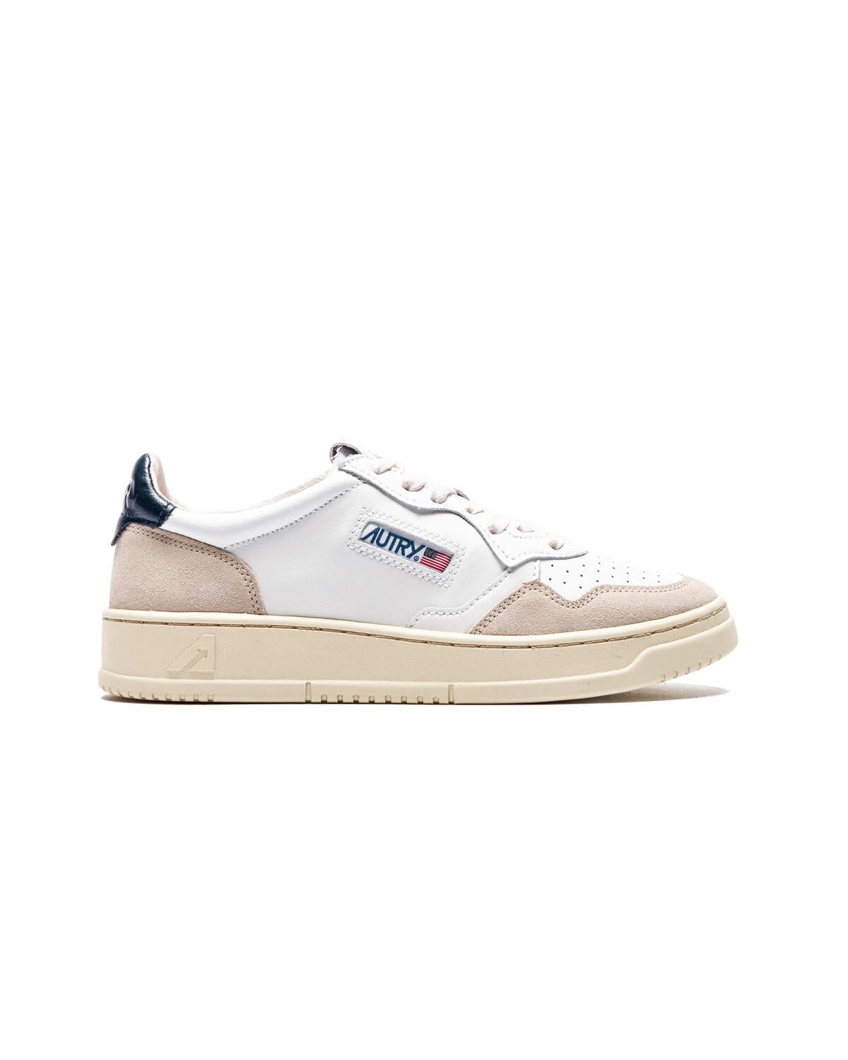 Autry Sneakers Low Leather Suede White Blue