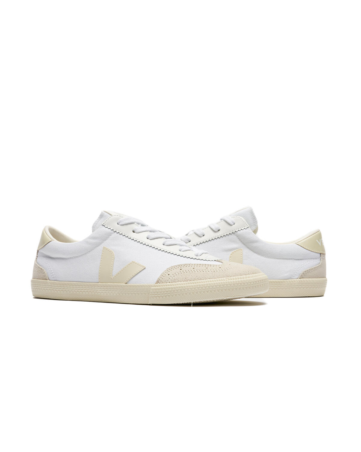 Veja Volley White Nautico Bark Sko Hvit Og Mørkeblå - Image 5