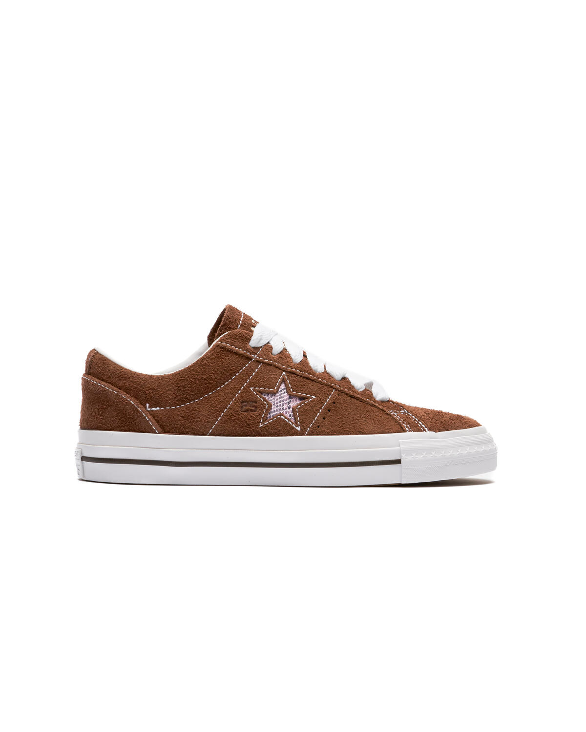 Converse x Quartersnacks One Star Pro Ox Shoes - Dark Clove / White / Cherry - Image 15