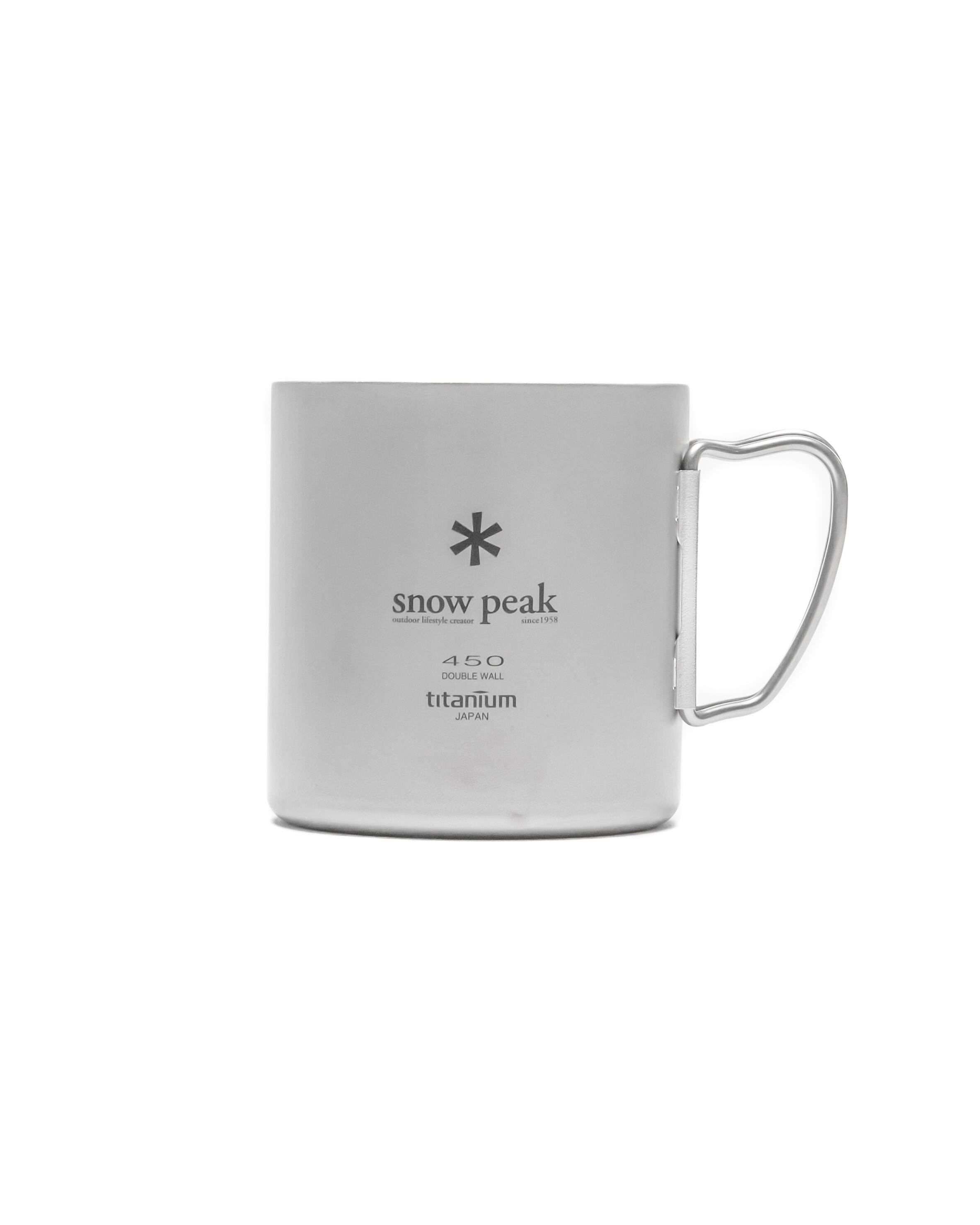 Snow Peak RECYCLED TITANIUM DOUBLE WALL MUG 450