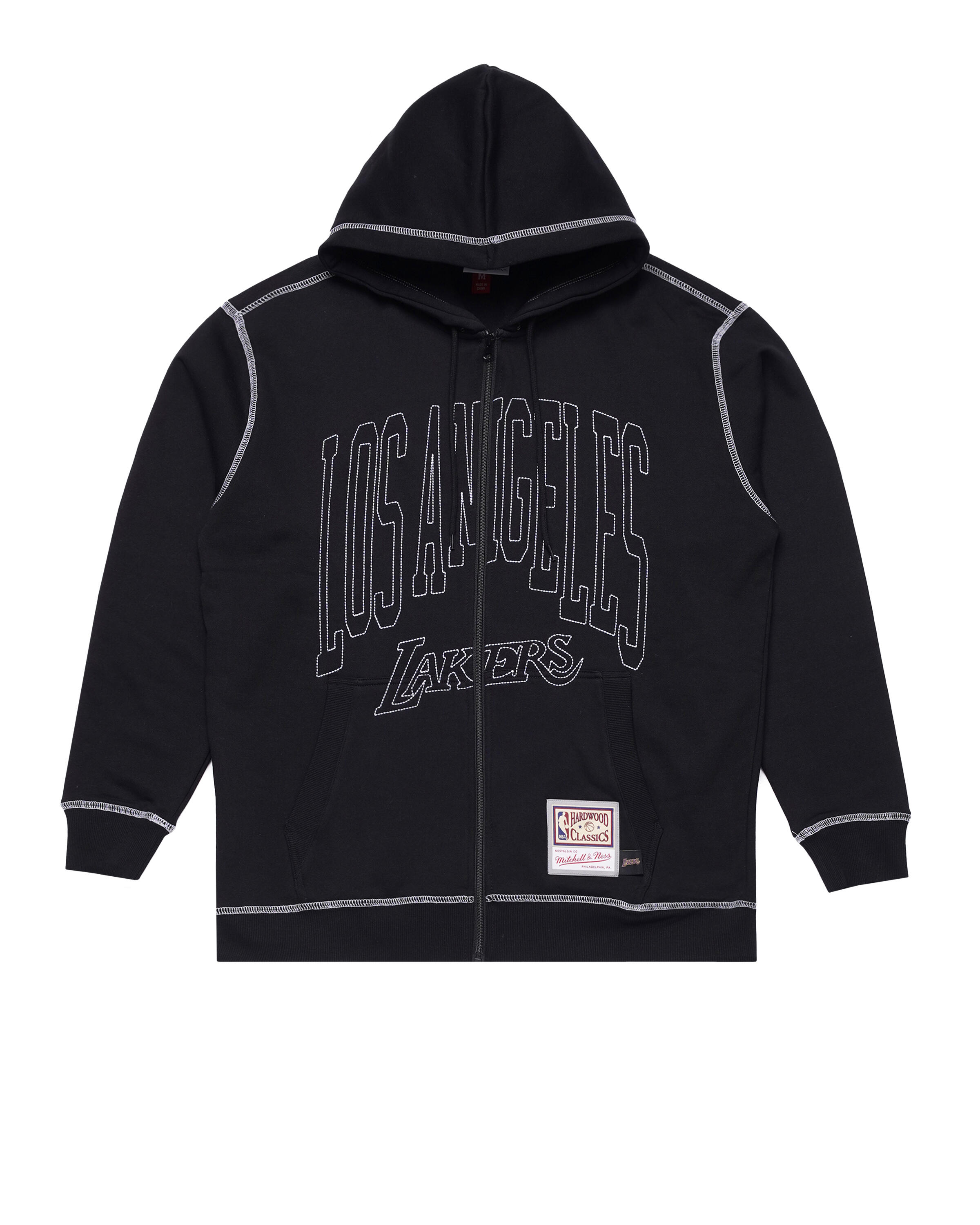 Mitchell & Ness CONTRAST 2K ZIP UP HOODIE FLEECE - LA LAKERS