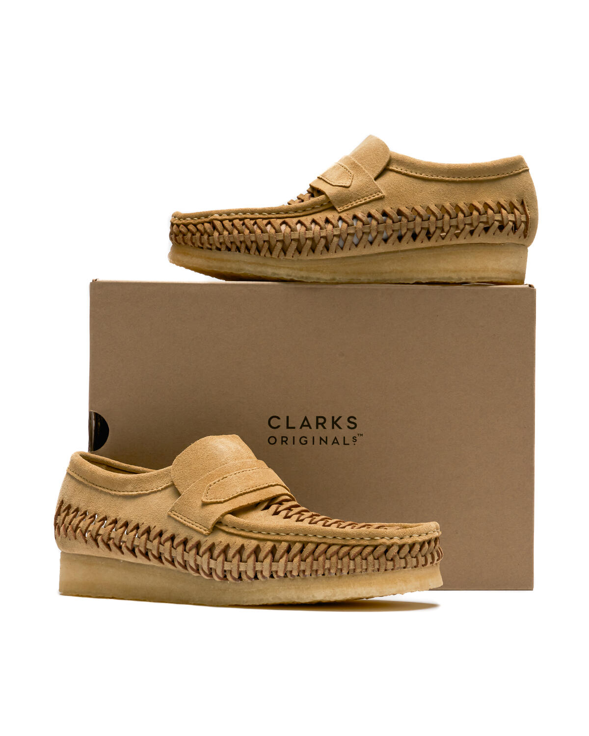 Clarks Originals Wallabee Loafer Weave (Beige) - Image 6