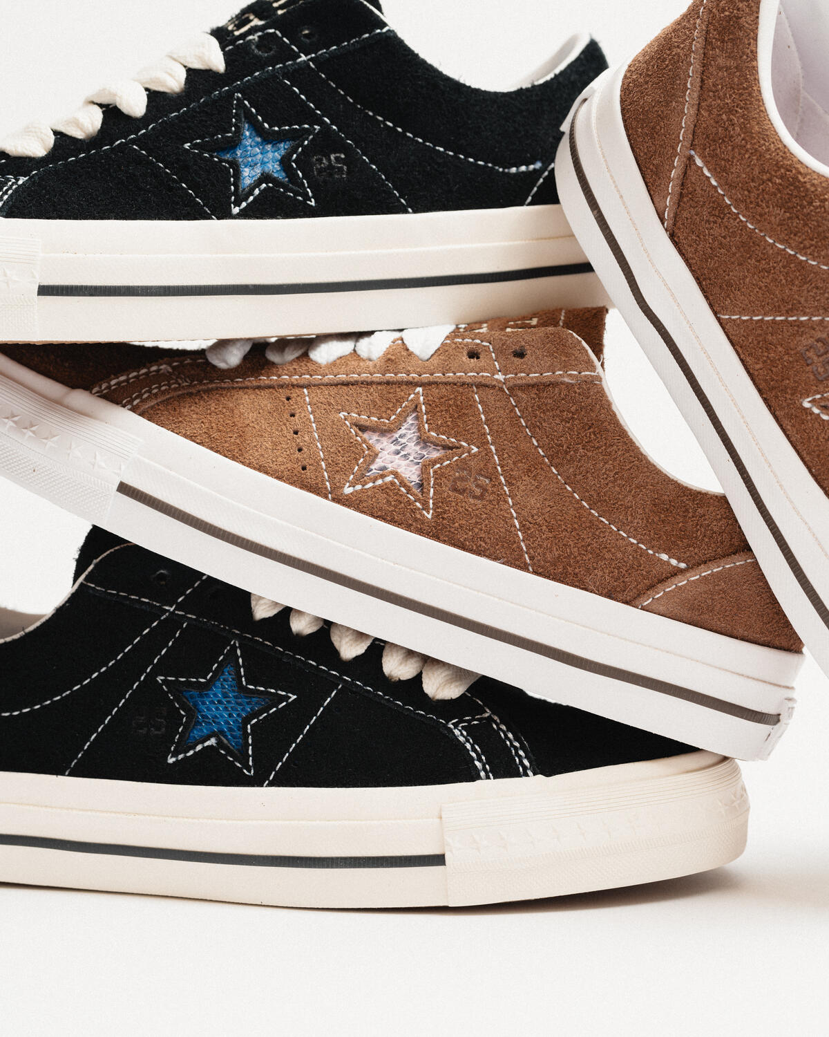 Converse x Quartersnacks One Star Pro Ox Shoes - Dark Clove / White / Cherry - Image 22
