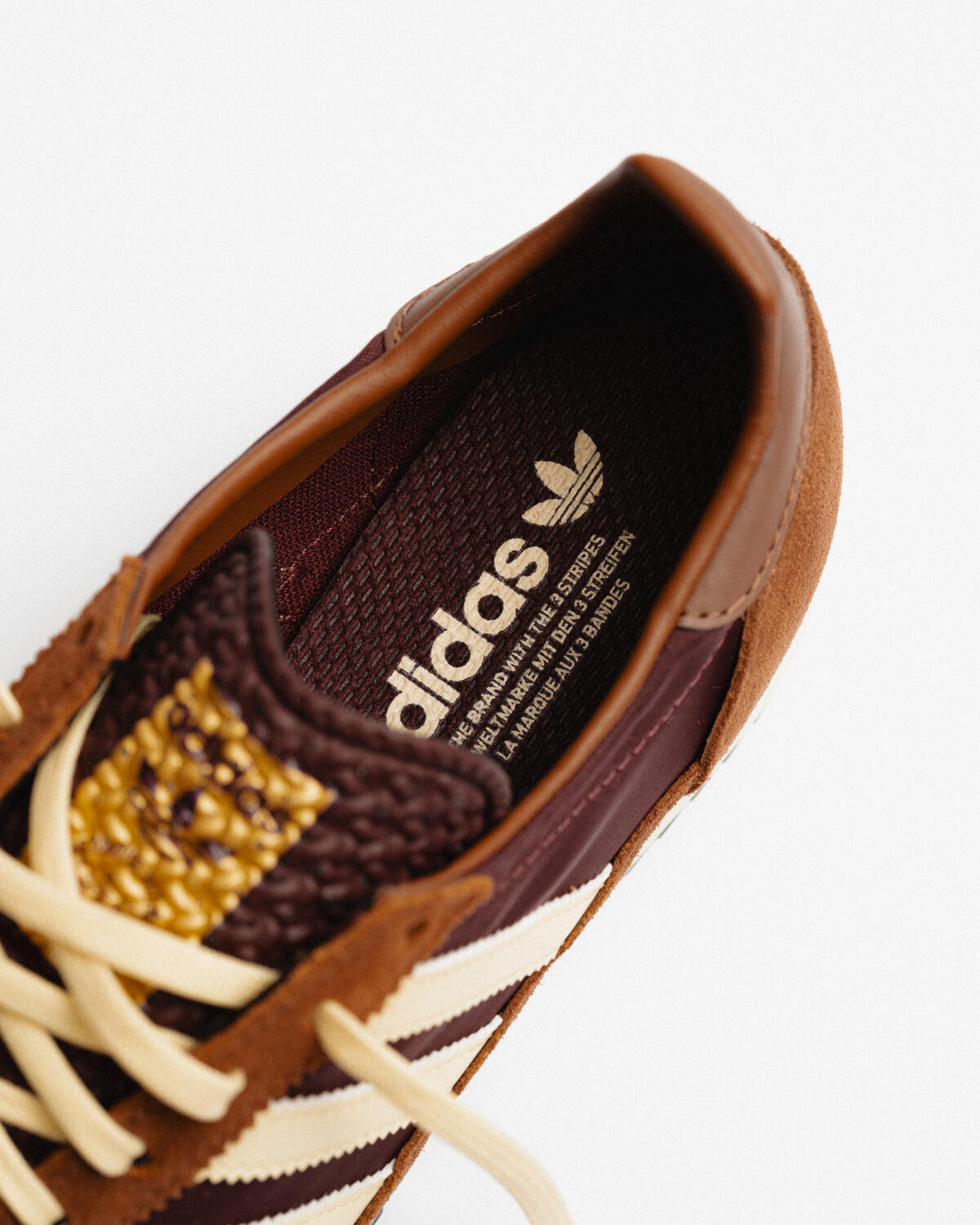 adidas WMNS SL 72 OG - Maroon / Almost Yellow / Preloved Brown - Image 11