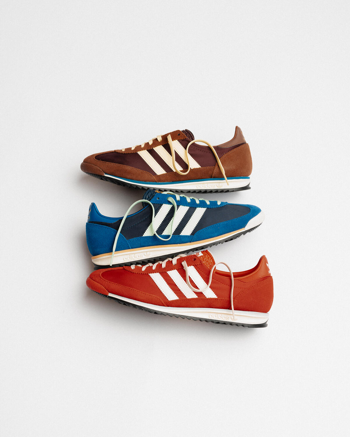 adidas WMNS SL 72 OG - Maroon / Almost Yellow / Preloved Brown - Image 8
