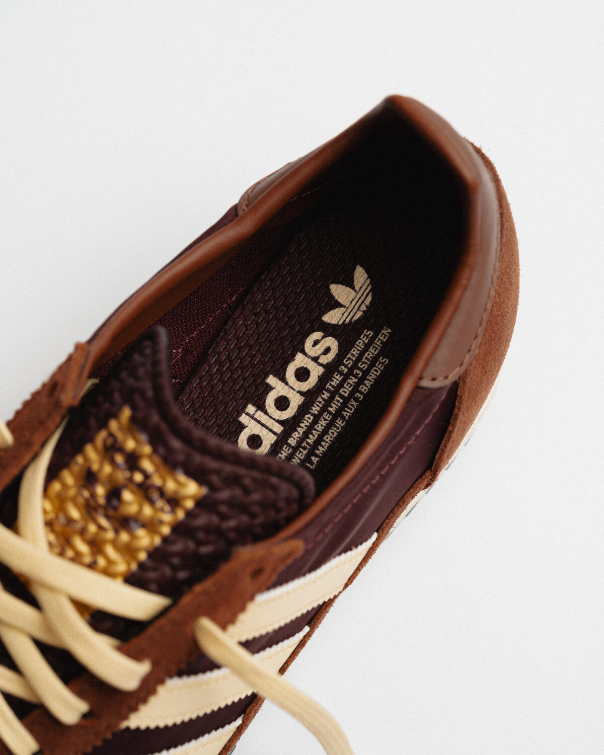 adidas WMNS SL 72 OG - Maroon / Almost Yellow / Preloved Brown - Image 10