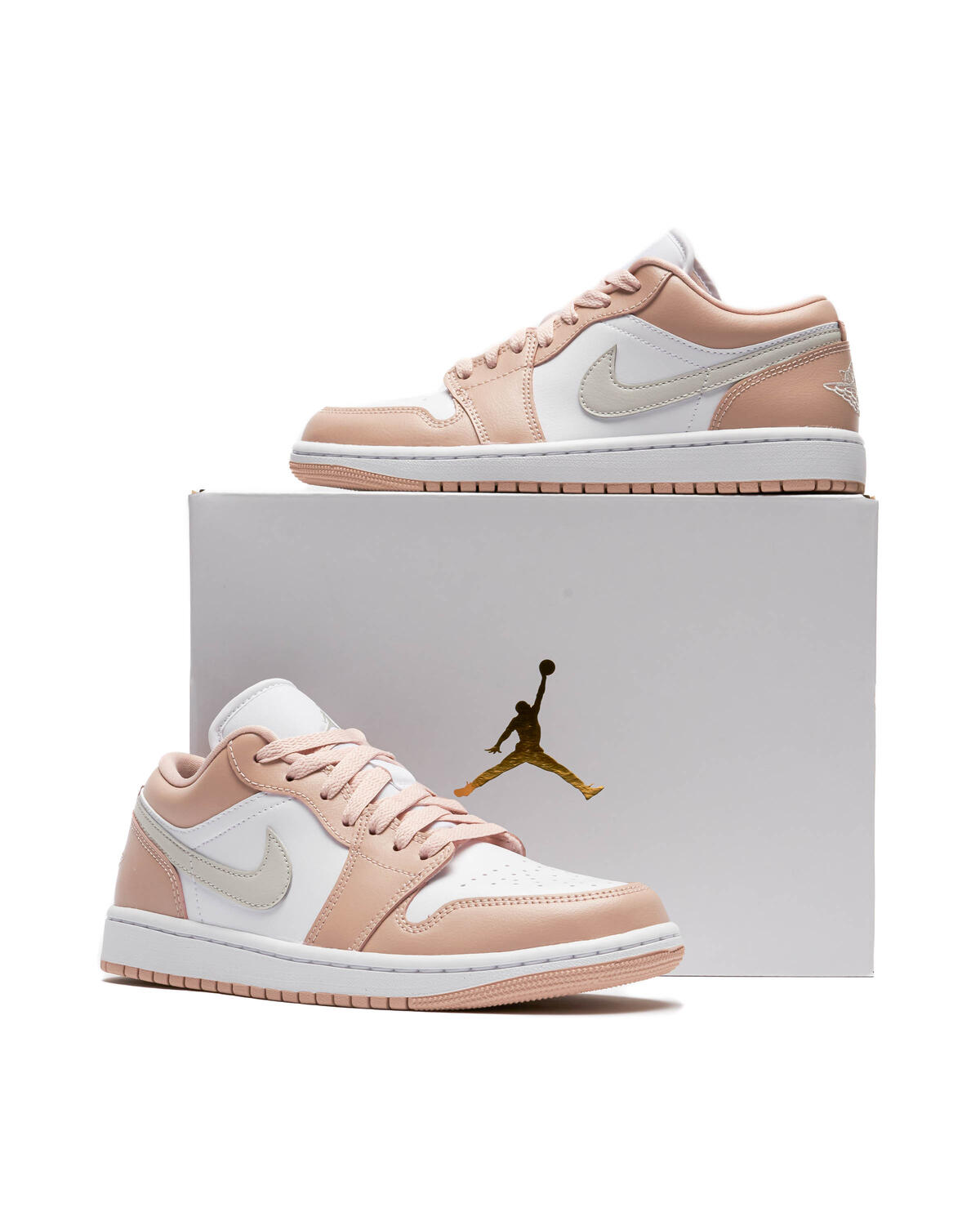 Air Jordan 1 Low White / Light Bone / Particle Beige (Women's) - Image 11