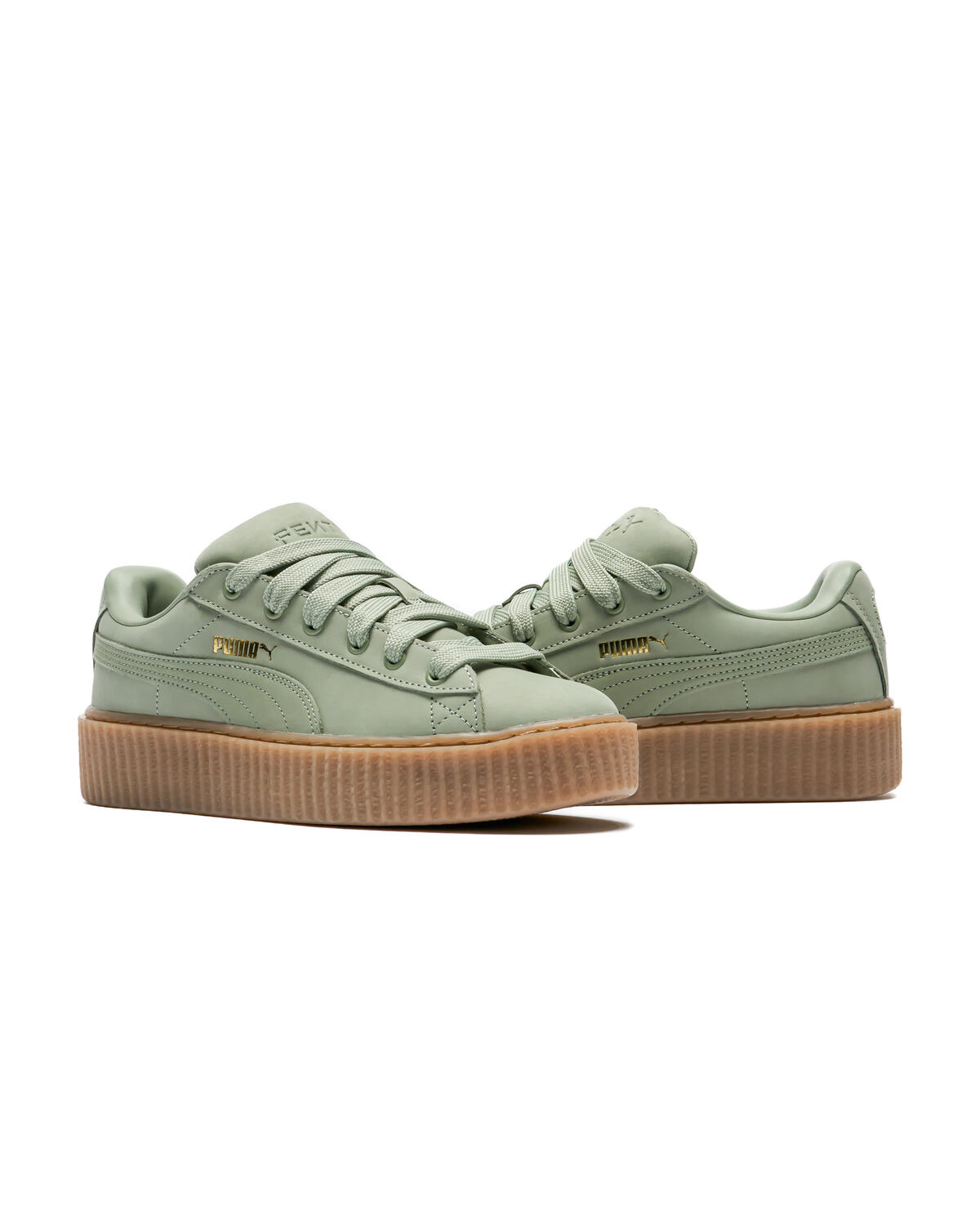 Puma Fenty Creeper Green Fog / Gold - Gum (Women's) - Image 5