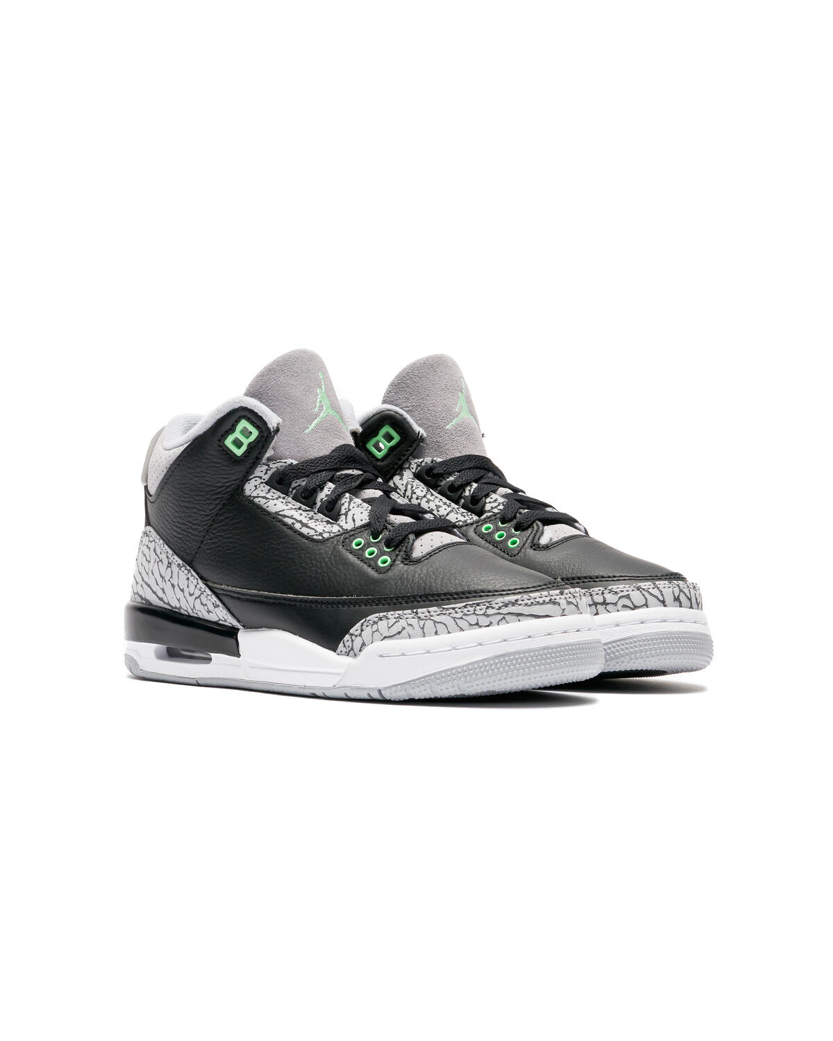 Jordan Air Jordan 3 Retro - Black / Green Glow / Wolf Grey / White - Image 3