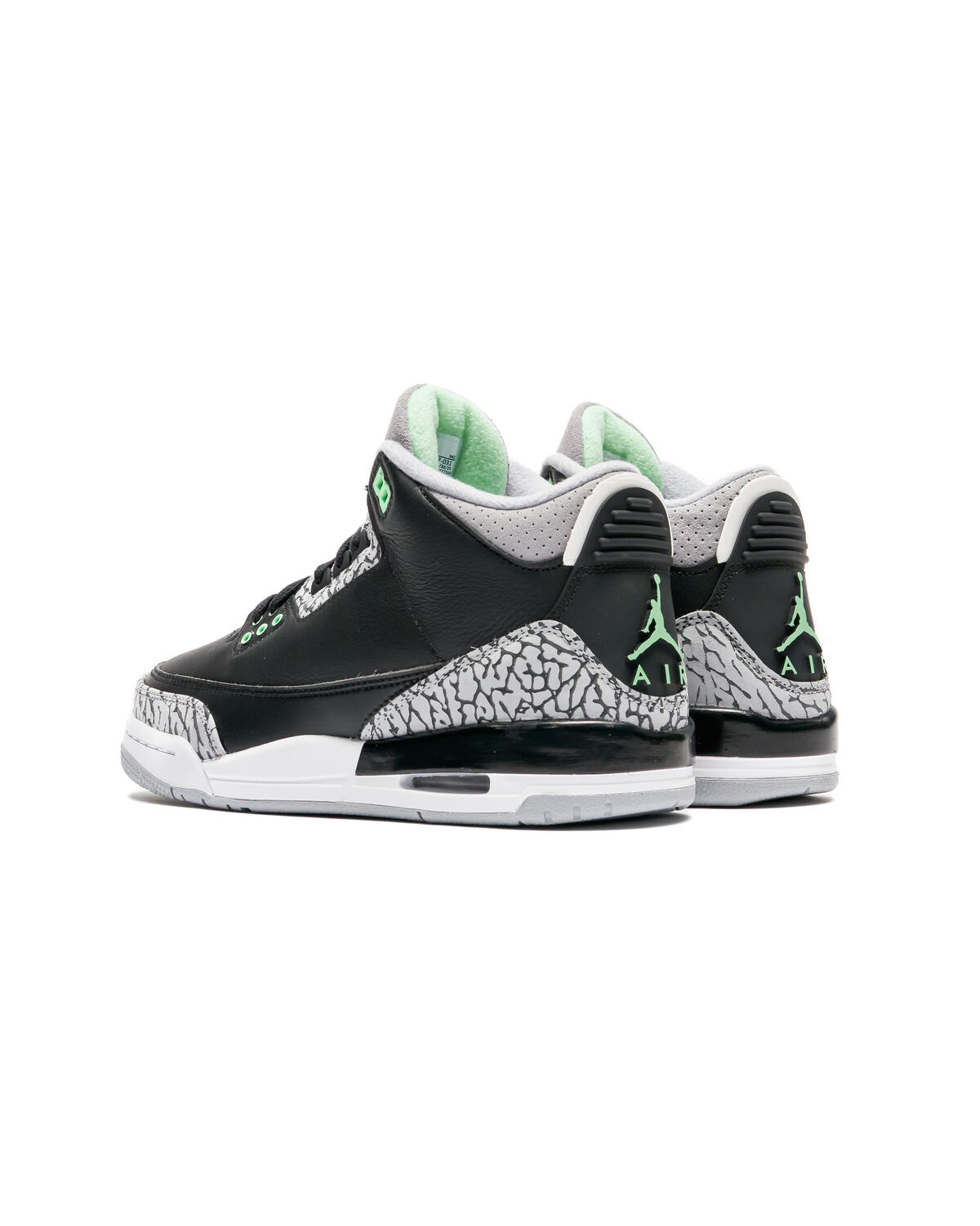 Jordan Air Jordan 3 Retro - Black / Green Glow / Wolf Grey / White - Image 4