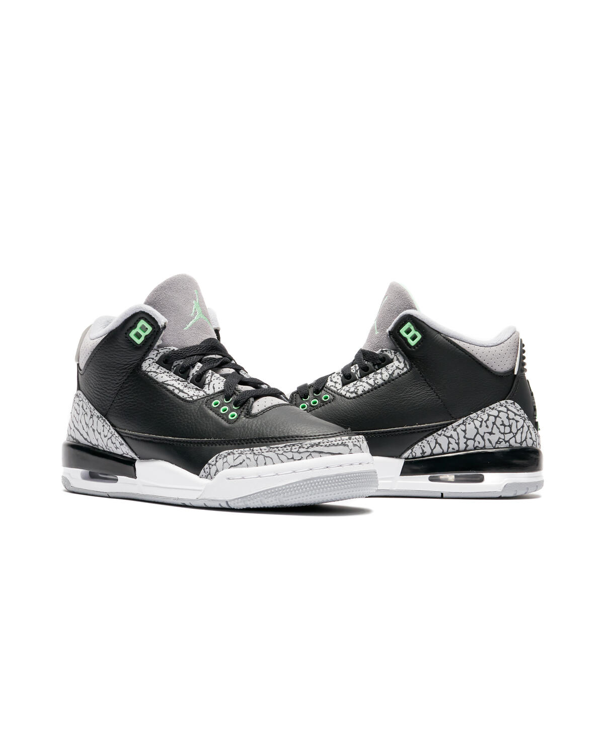 Jordan Air Jordan 3 Retro - Black / Green Glow / Wolf Grey / White - Image 5