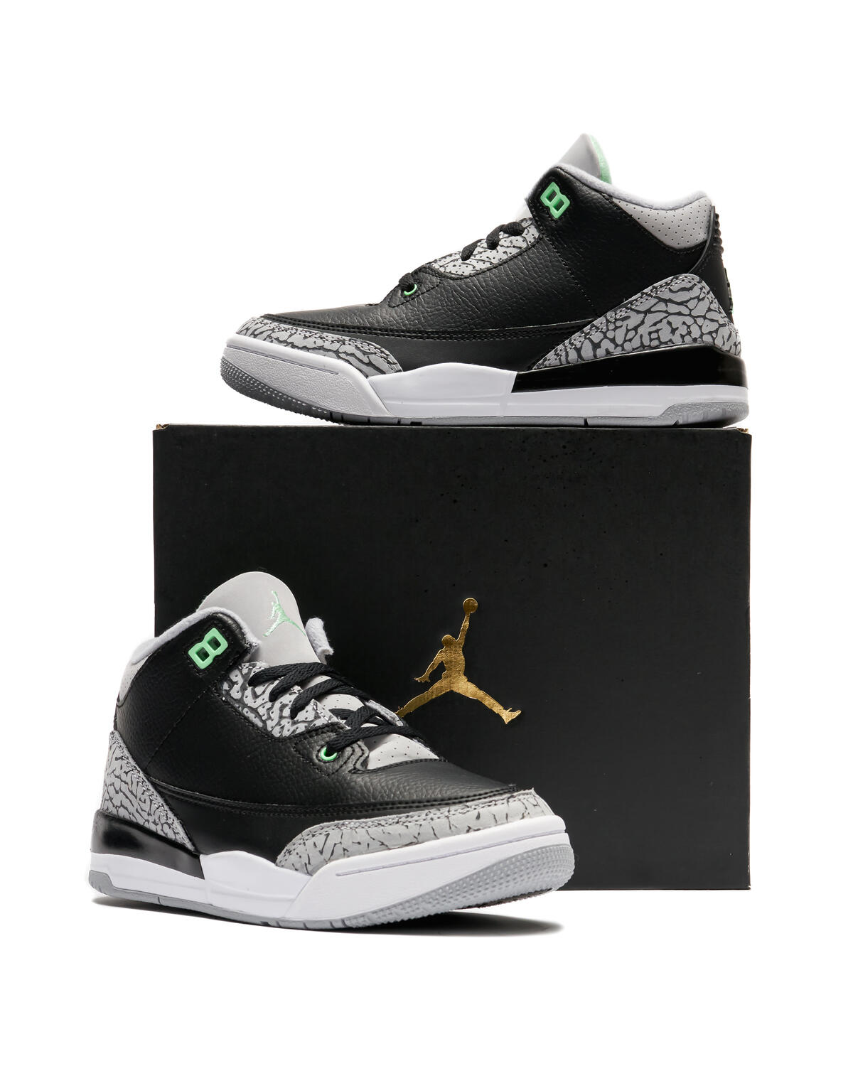 Air Jordan 3 Retro 'Green Glow' (Pre-School) (PS) - Image 37
